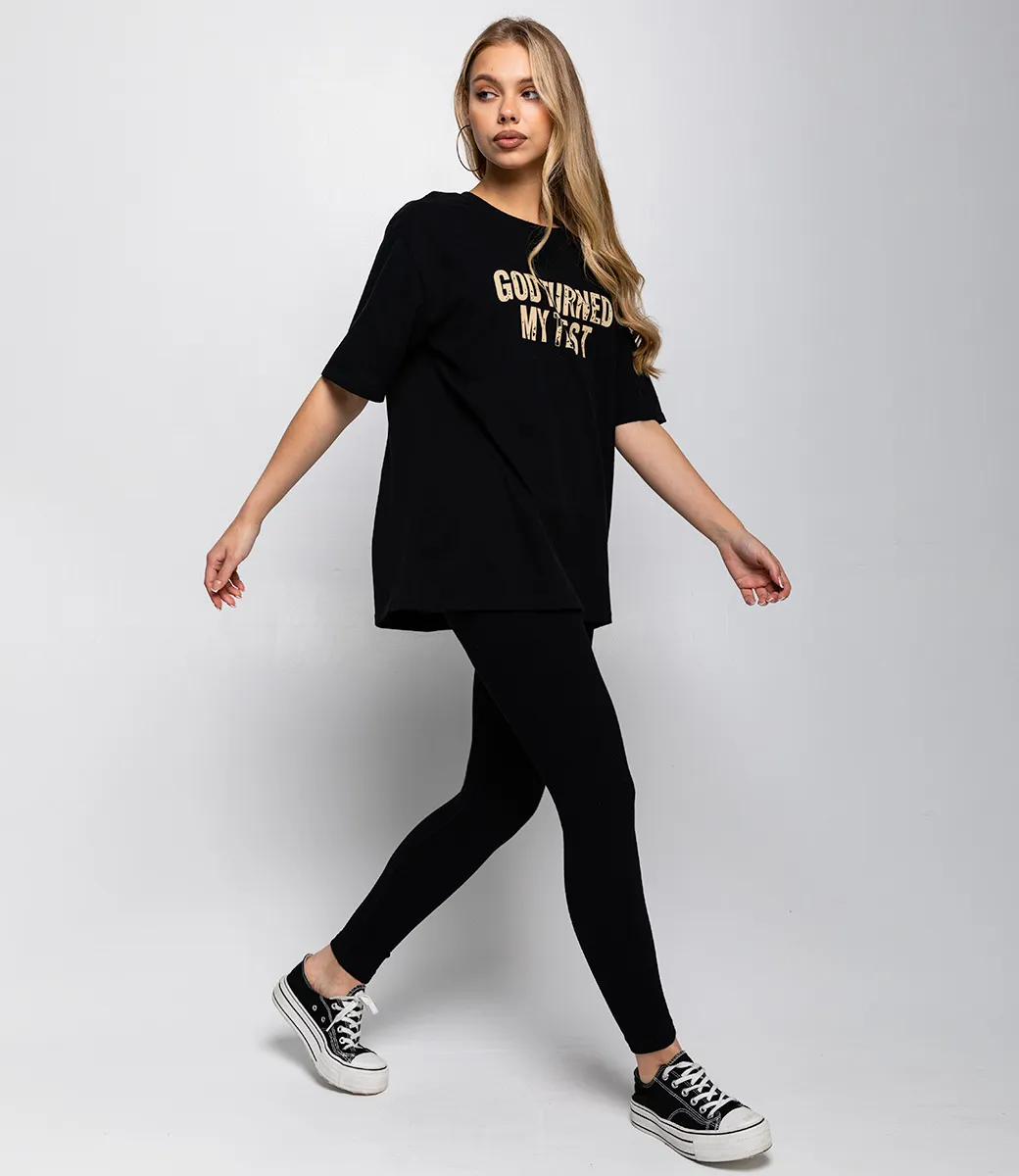 Футболка #КТ108-68, чёрный