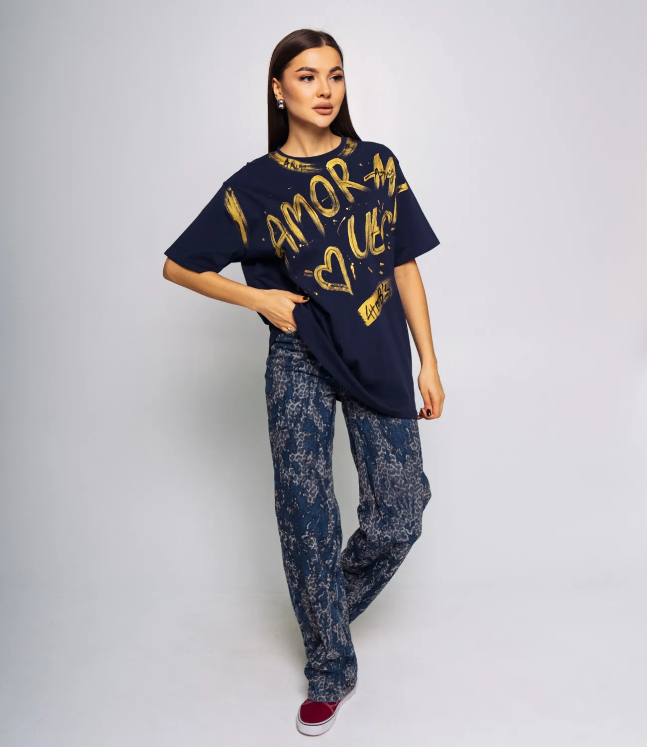 Футболка #КТ509 (5), тёмно-синий