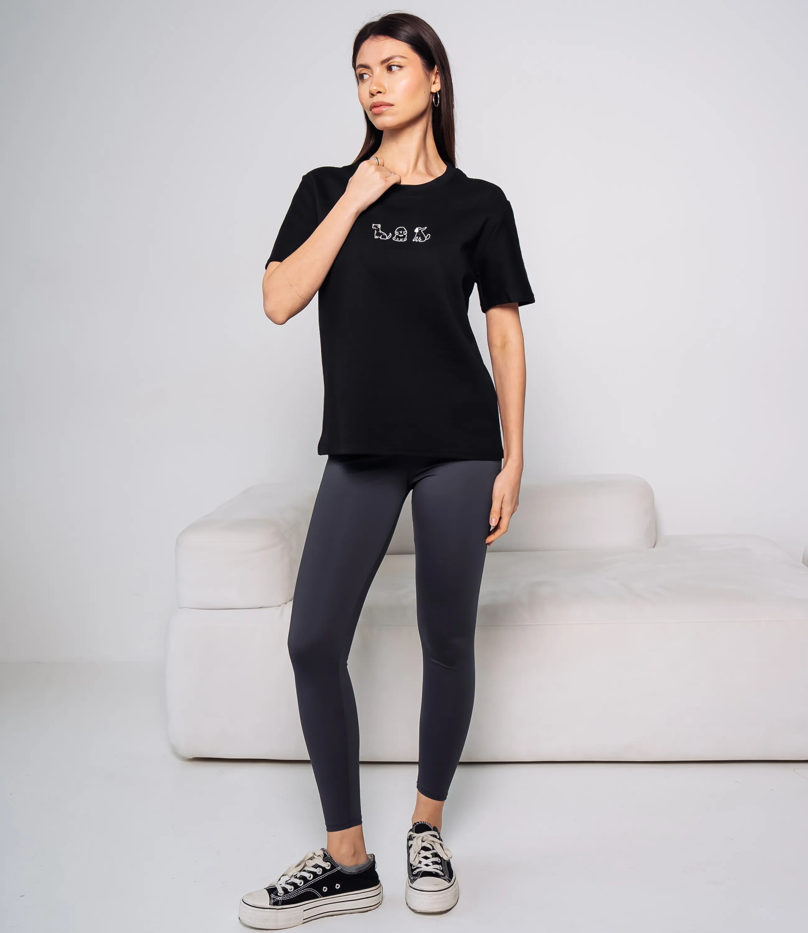 Футболка #КТ30816, чёрный