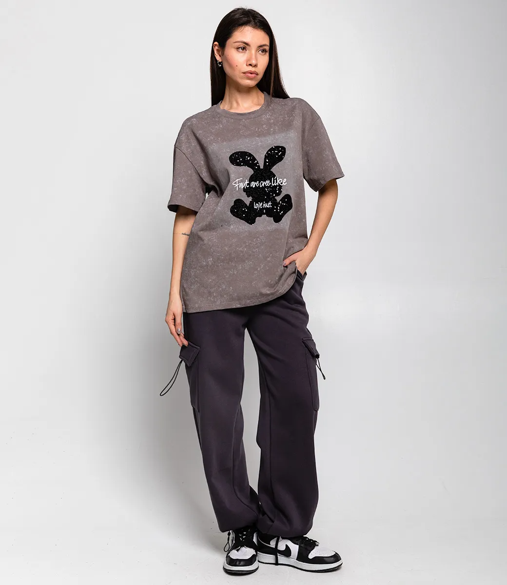 Футболка #КТ3036 (1), тёмно-серый