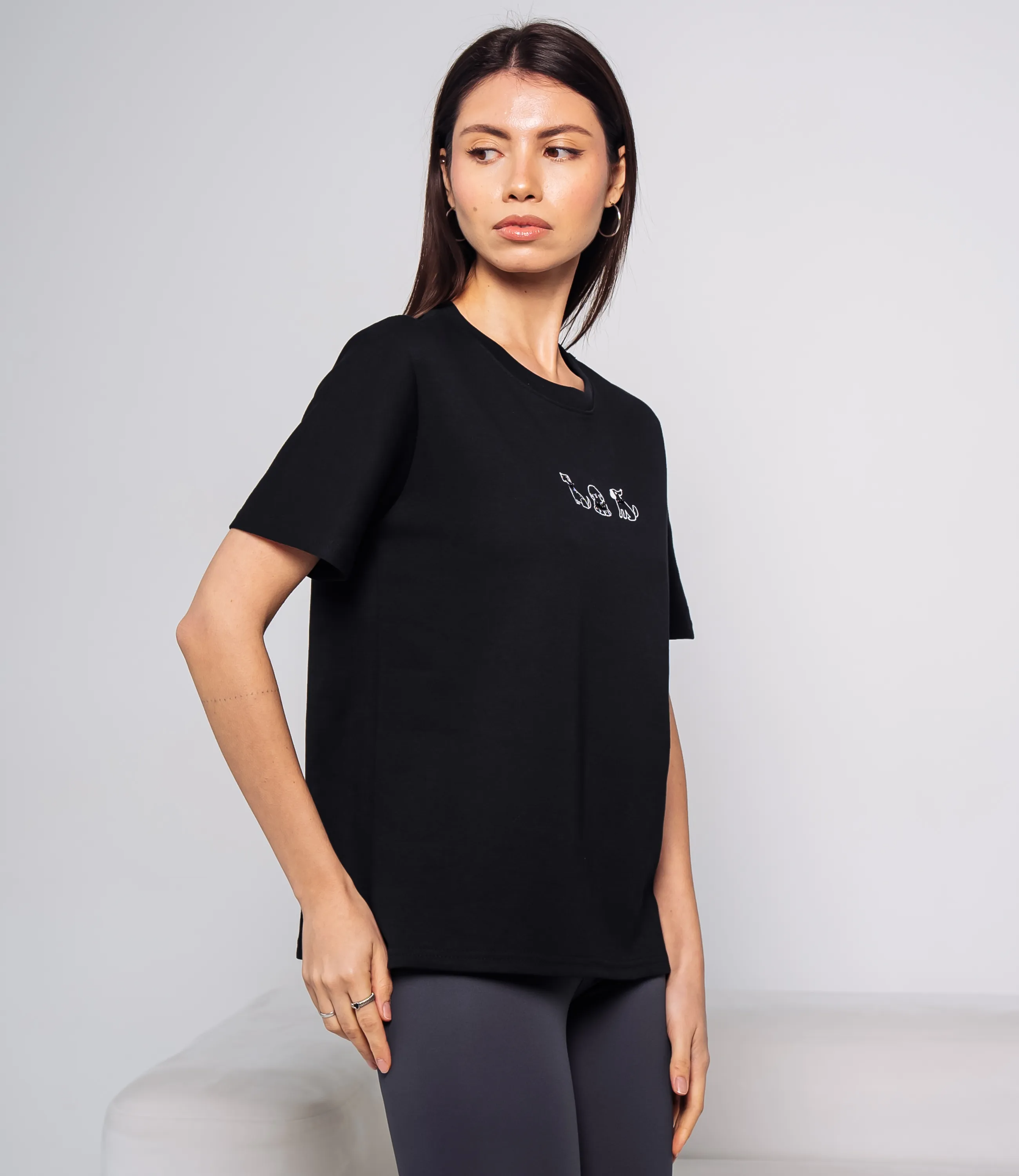 Футболка #КТ30816, чёрный