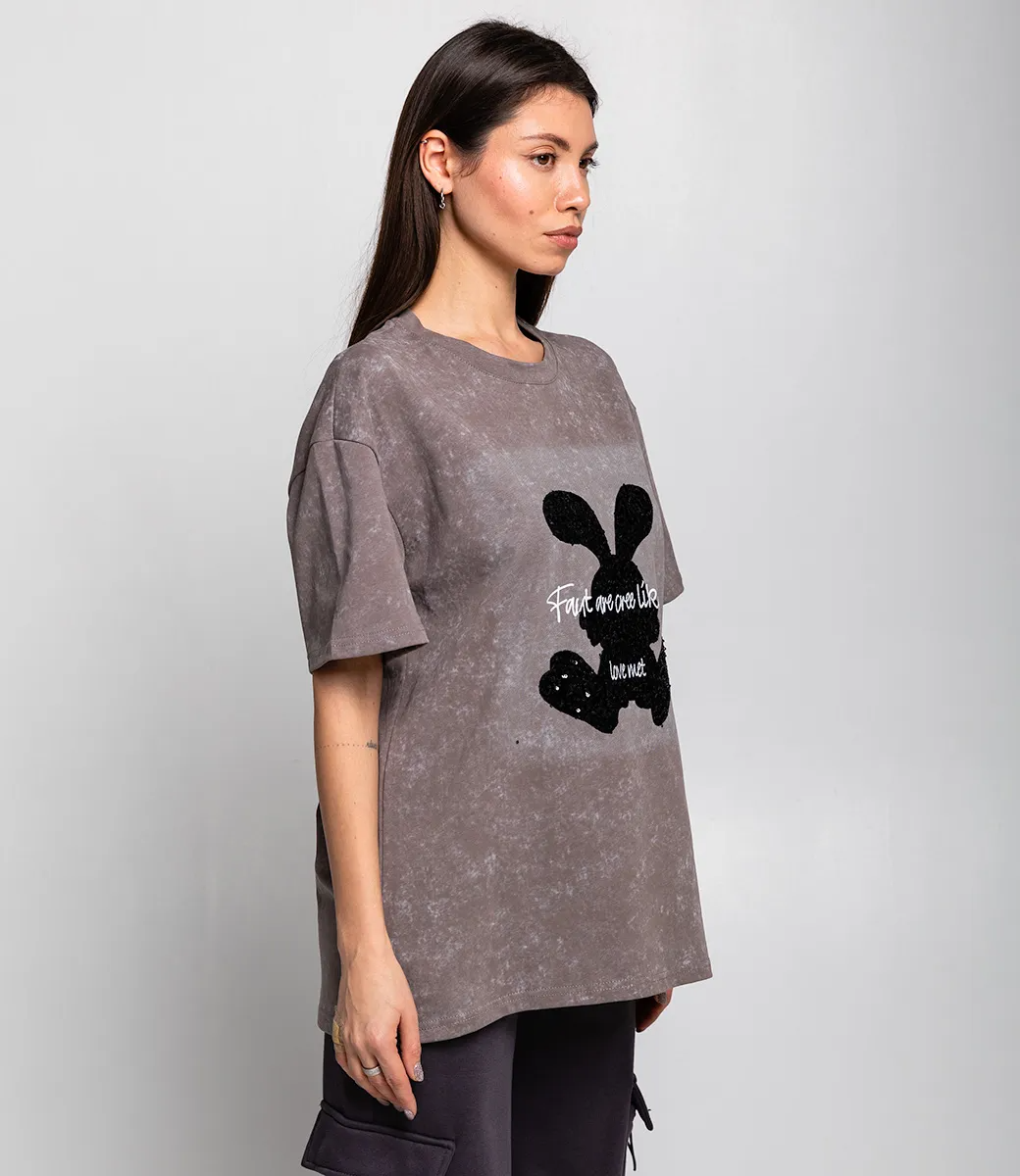 Футболка #КТ3036 (1), тёмно-серый