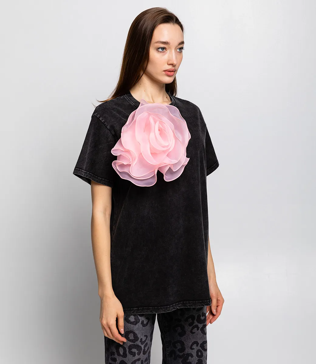 Футболка #КТ4418, тёмно-серый