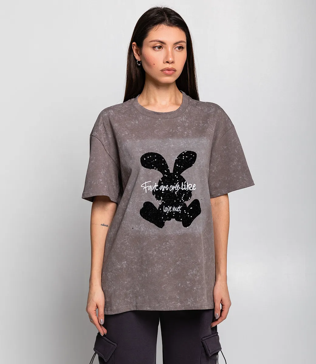 Футболка #КТ3036 (1), тёмно-серый