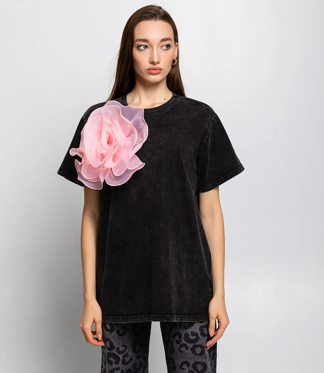 Футболка #КТ4418, тёмно-серый