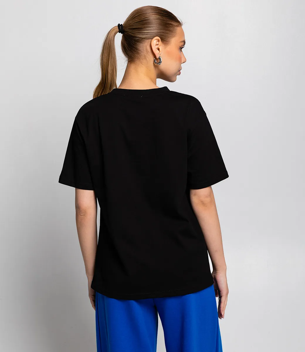 Футболка #КТ3504, чёрный