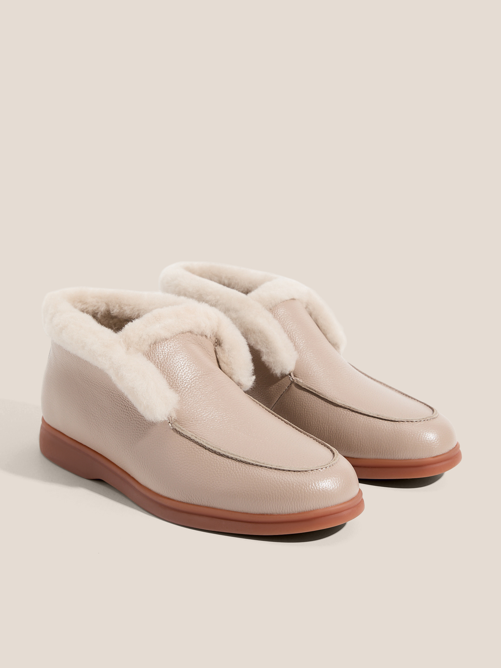 Женские высокие лоферы TENDANCE 4747905, пыльно-бежевый