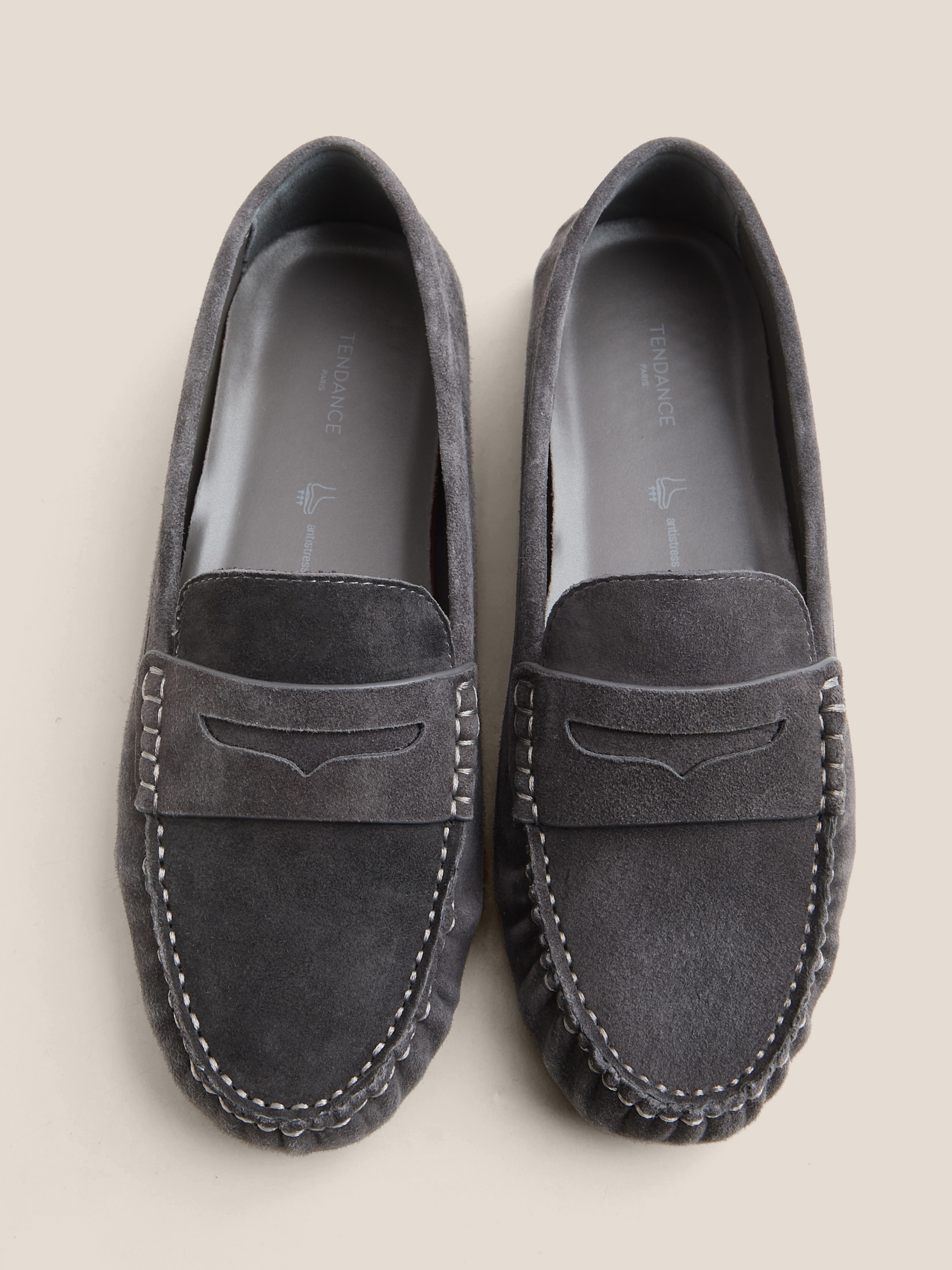 Женские мокасины TENDANCE 4599635, темно-серый