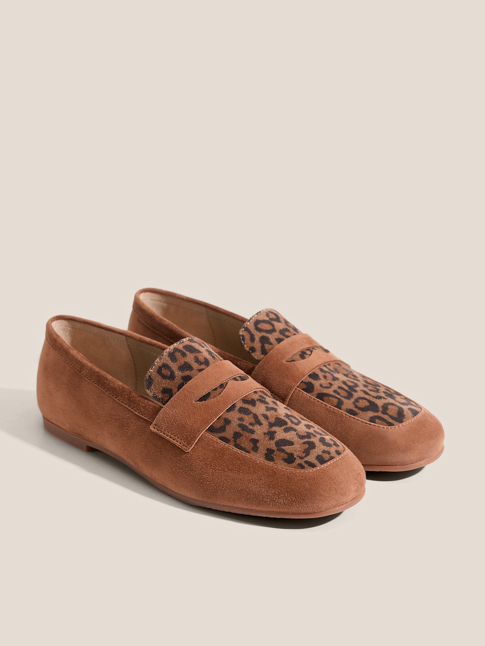 Женские лоферы TENDANCE 4835003, леопардовый принт