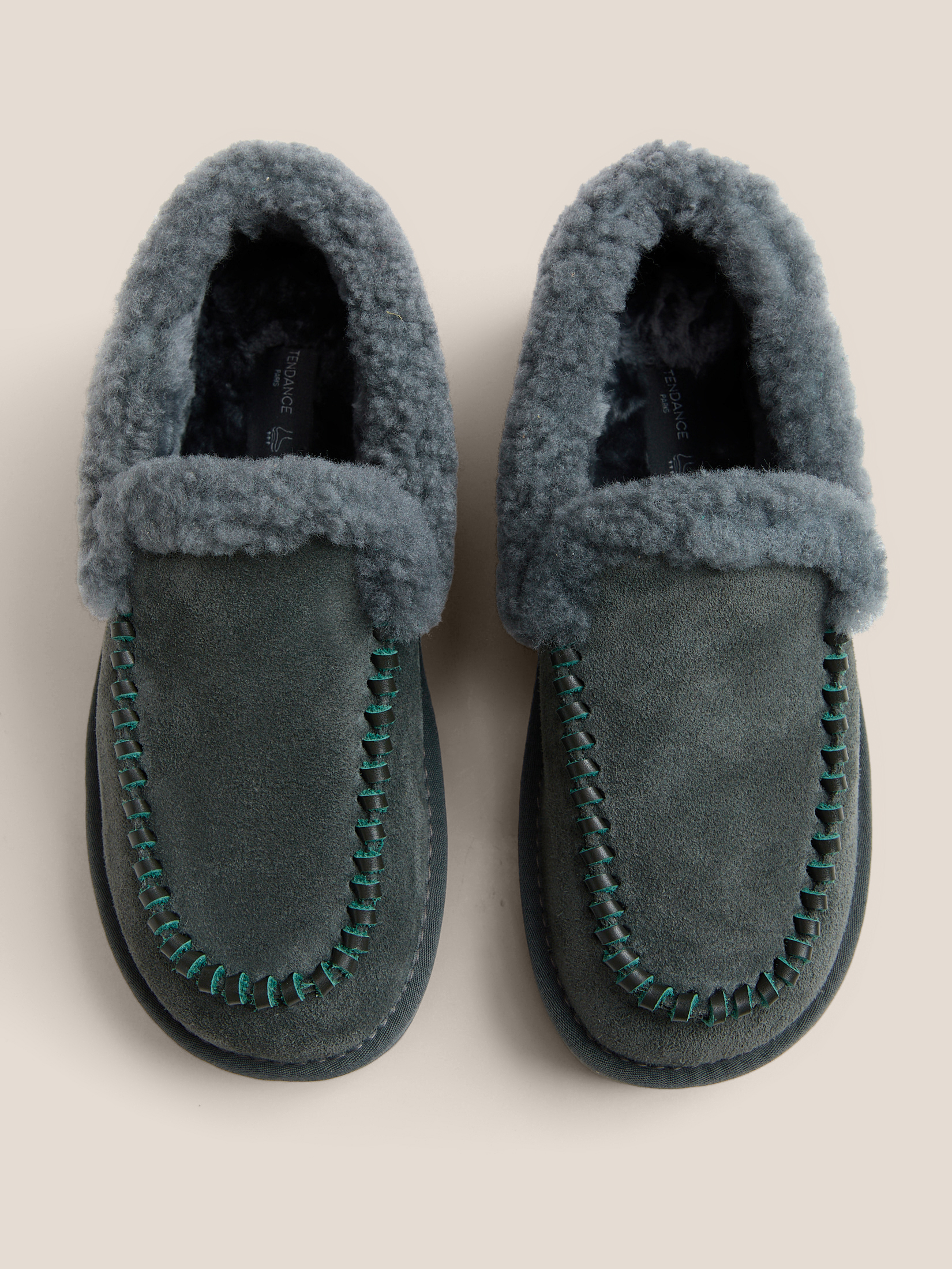 Женские высокие лоферы TENDANCE 4938669, зеленовато-серый