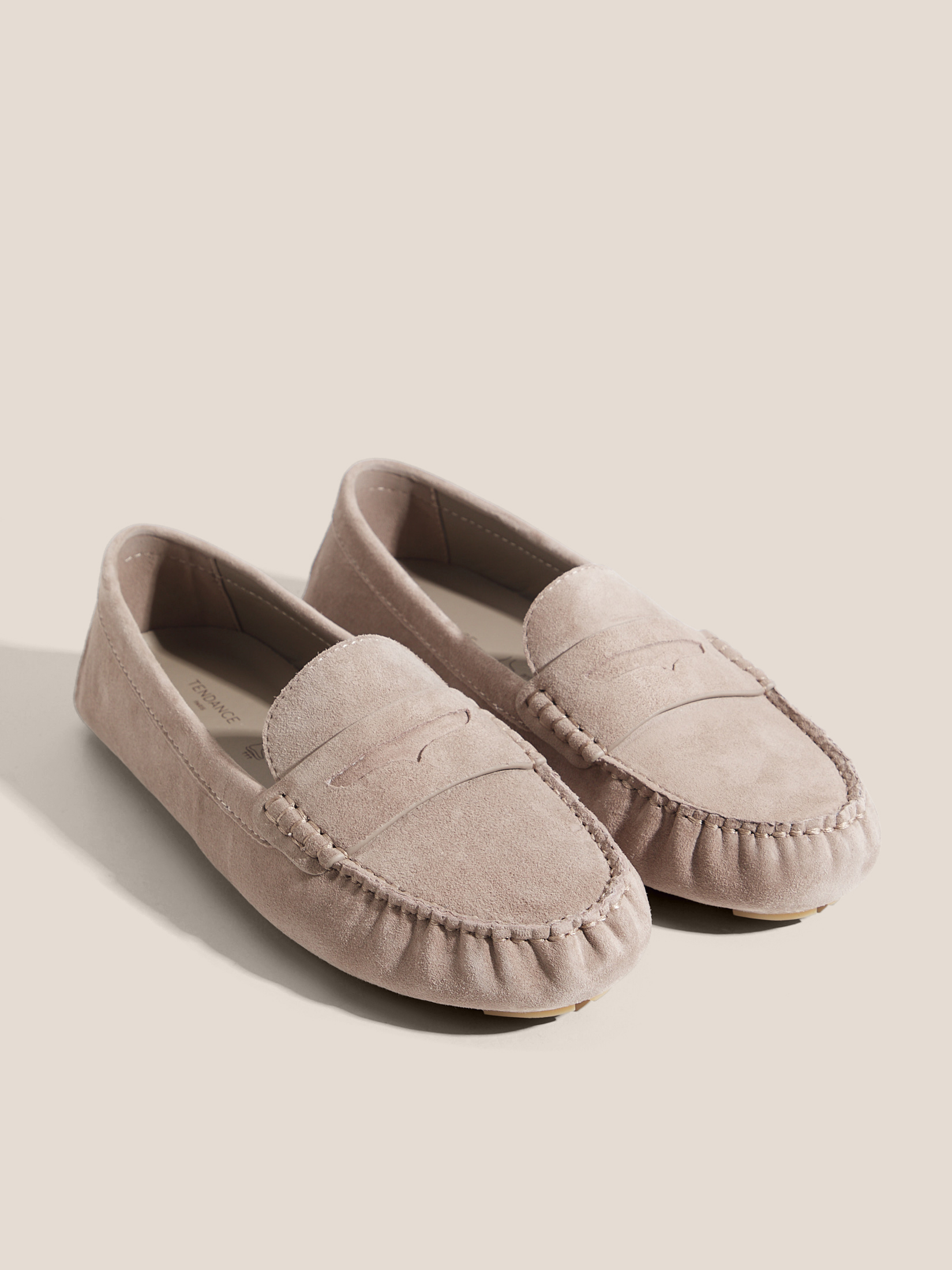 Женские мокасины TENDANCE 4599675, серо-бежевый