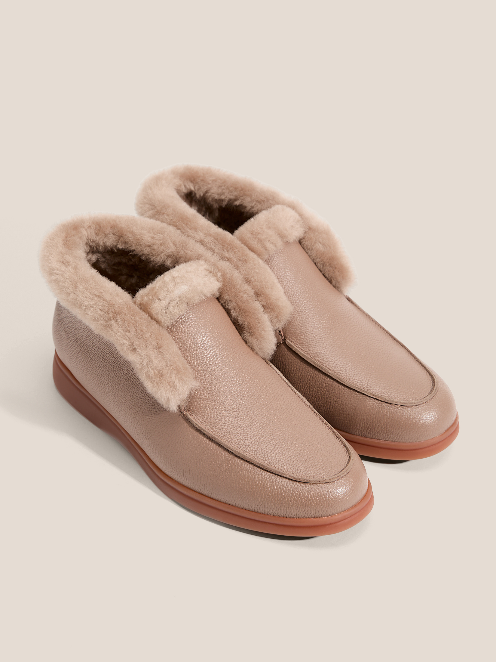 Женские высокие лоферы TENDANCE 4747877, бежево-коричневый