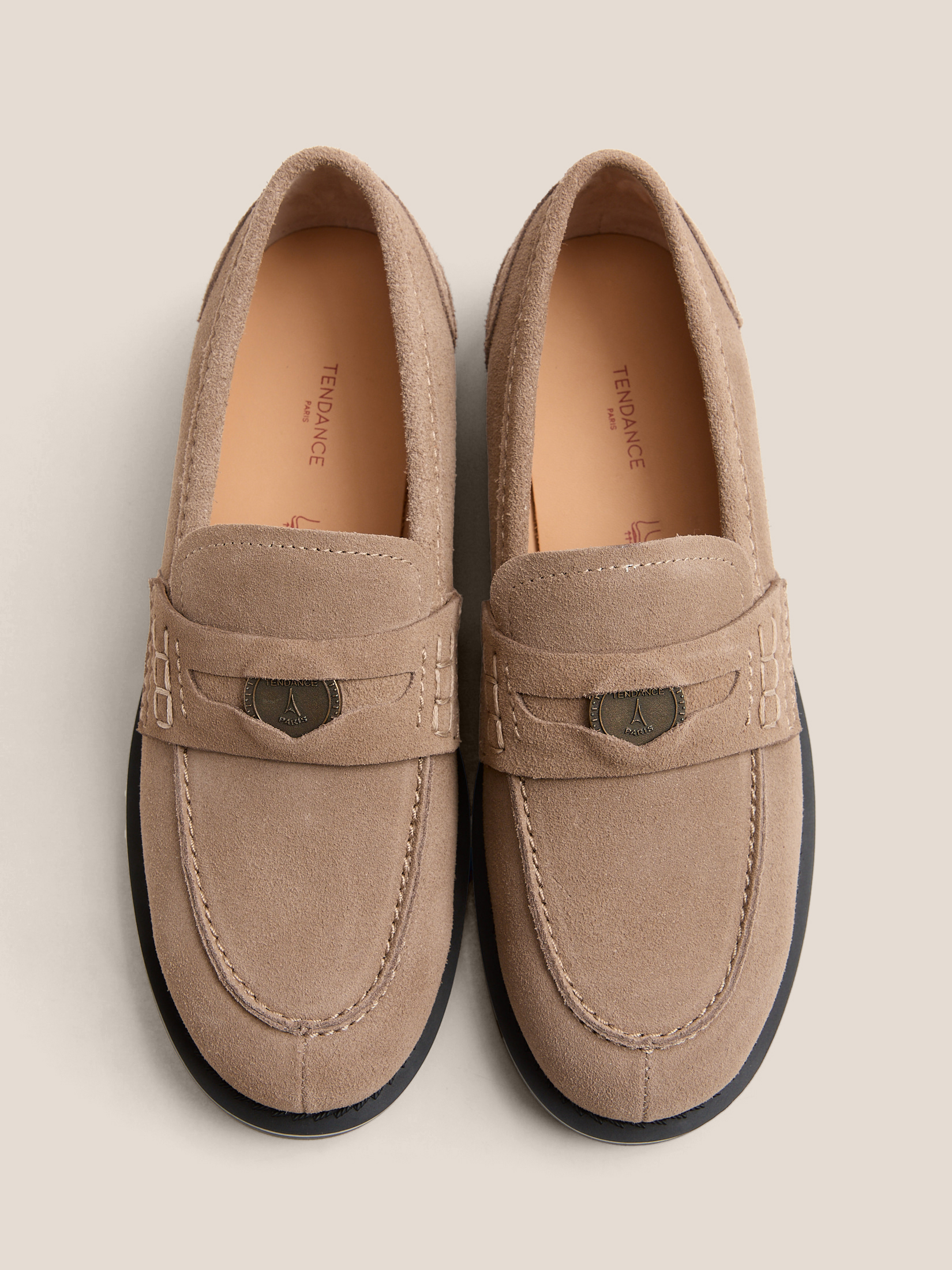 Женские лоферы TENDANCE 4834331, темно-бежевый