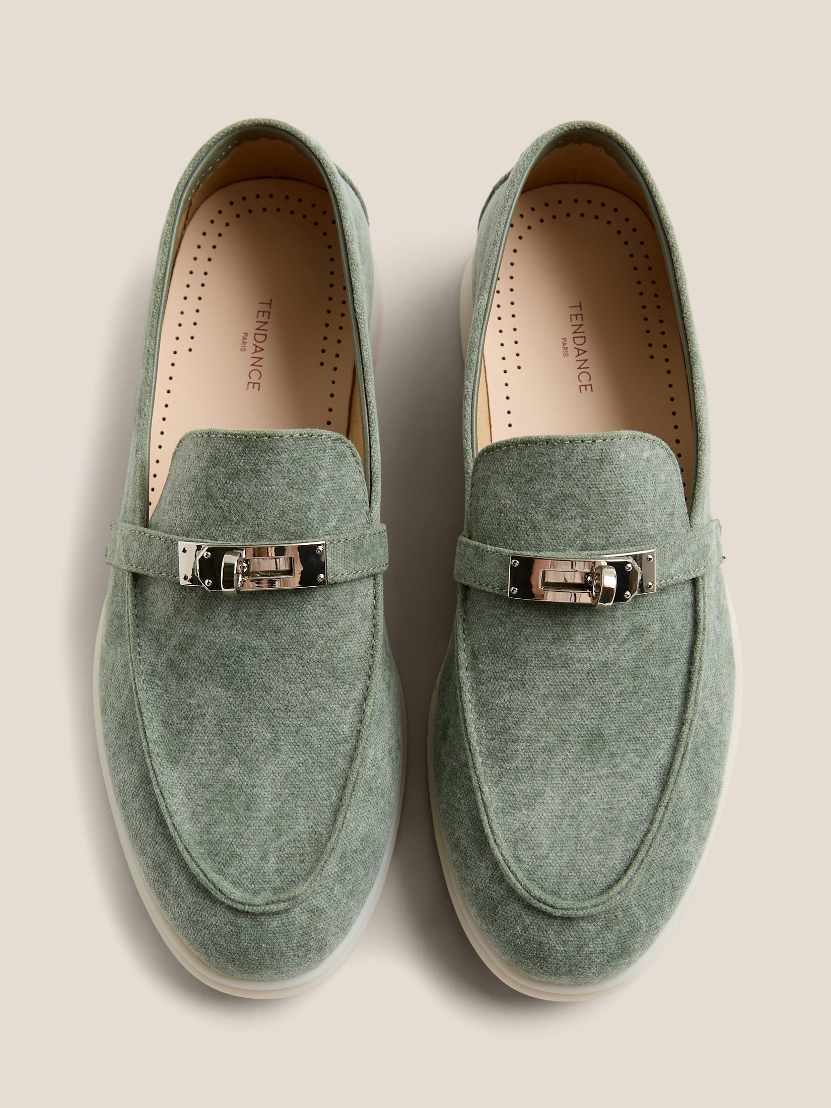 Женские лоферы TENDANCE 4938038, серо-зеленый