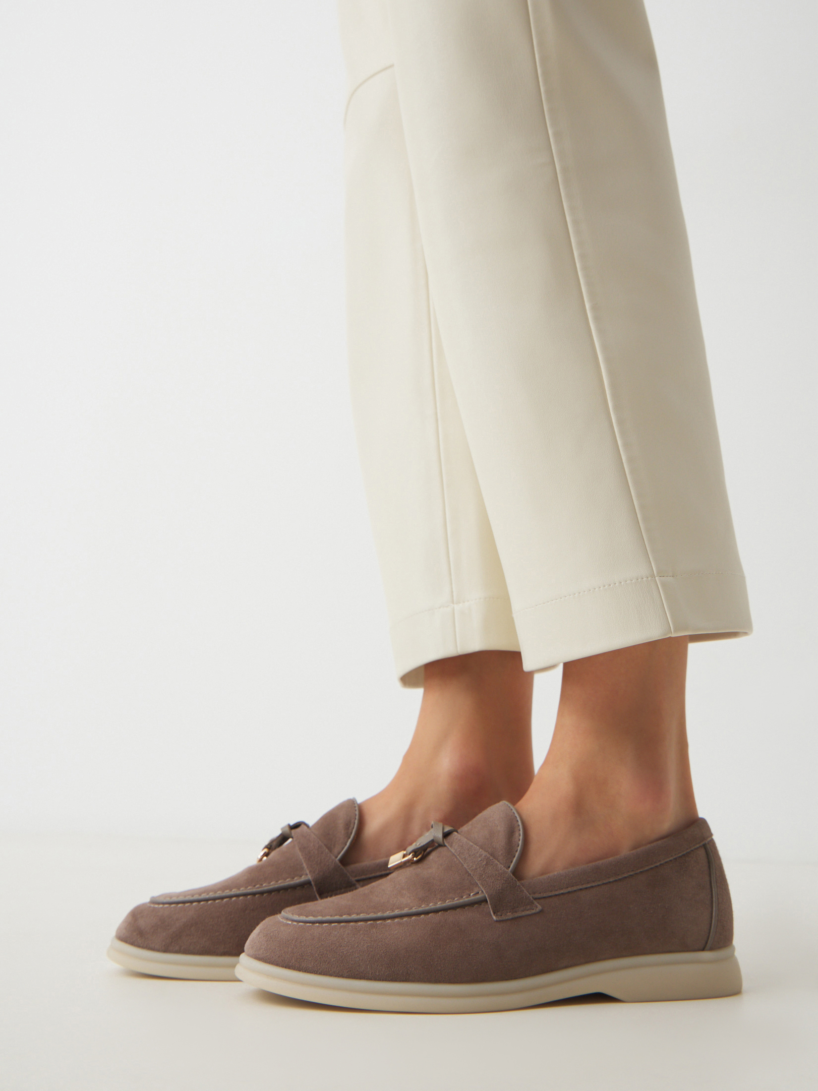 Женские лоферы TENDANCE 4586097, серо-бежевый