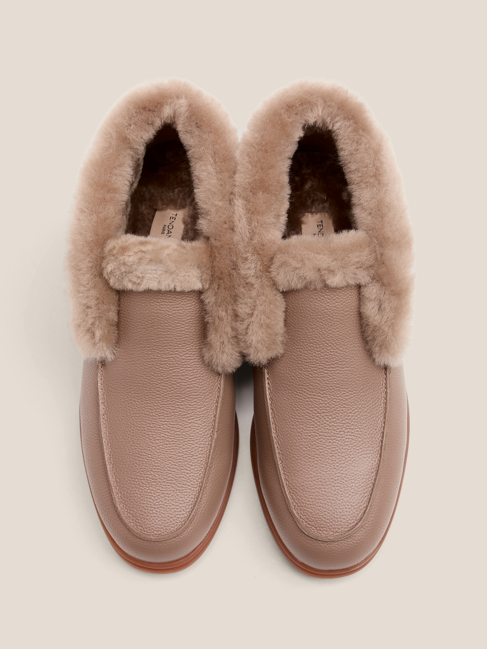 Женские высокие лоферы TENDANCE 4747877, бежево-коричневый