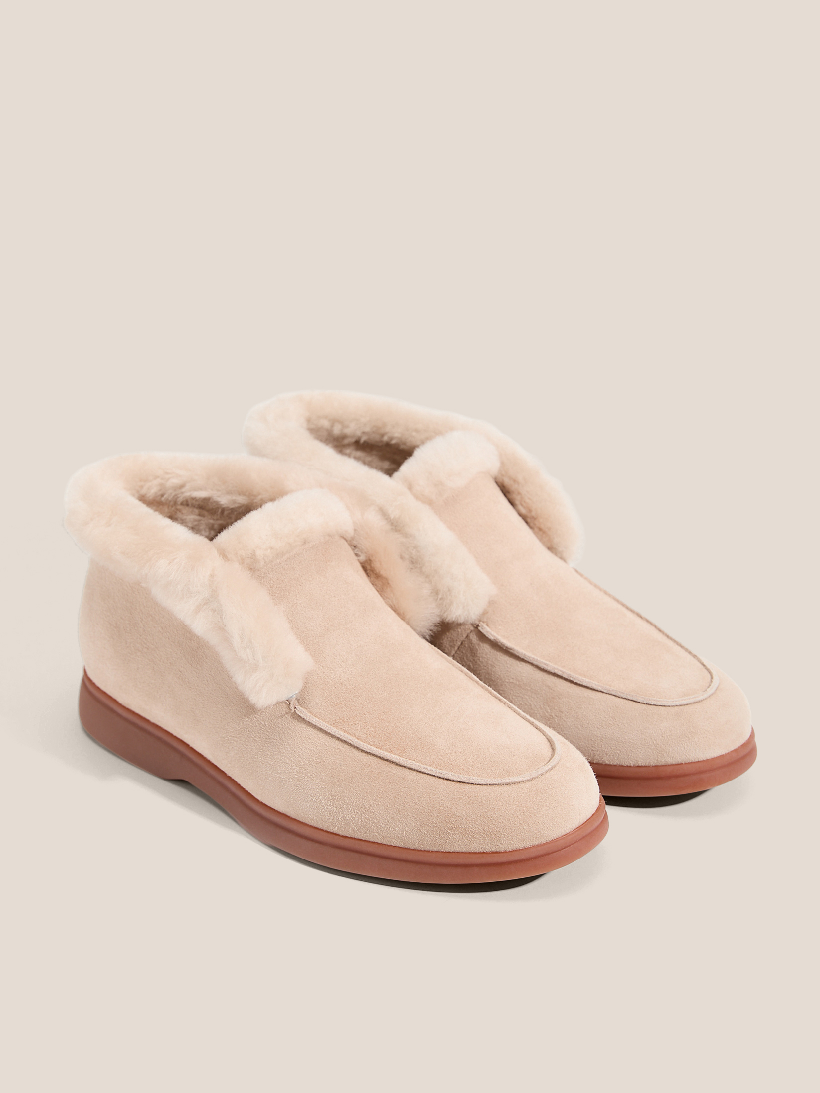 Женские высокие лоферы TENDANCE 4748103, светло-бежевый