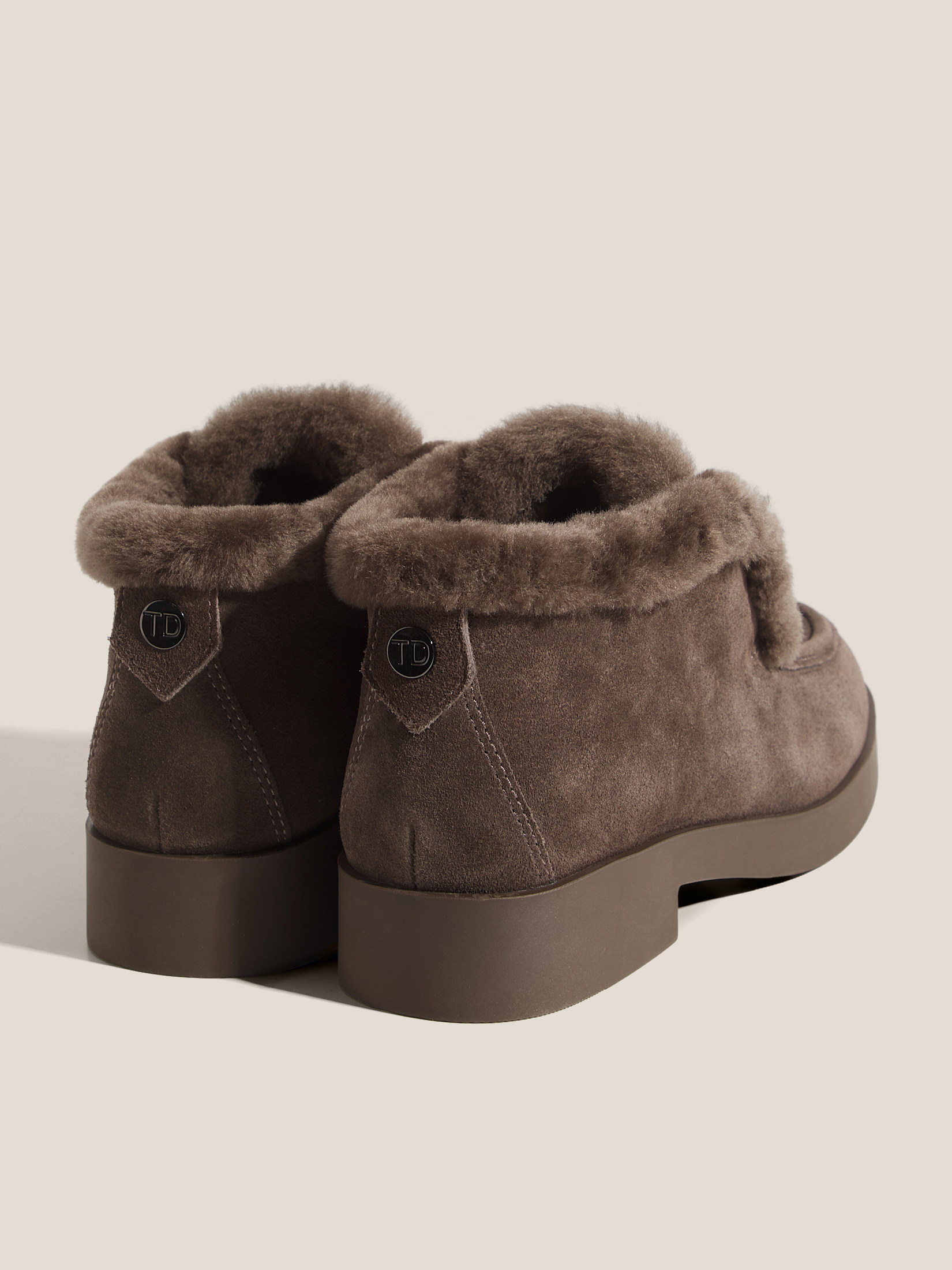 Женские высокие лоферы TENDANCE 4909454, пыльно-коричневый