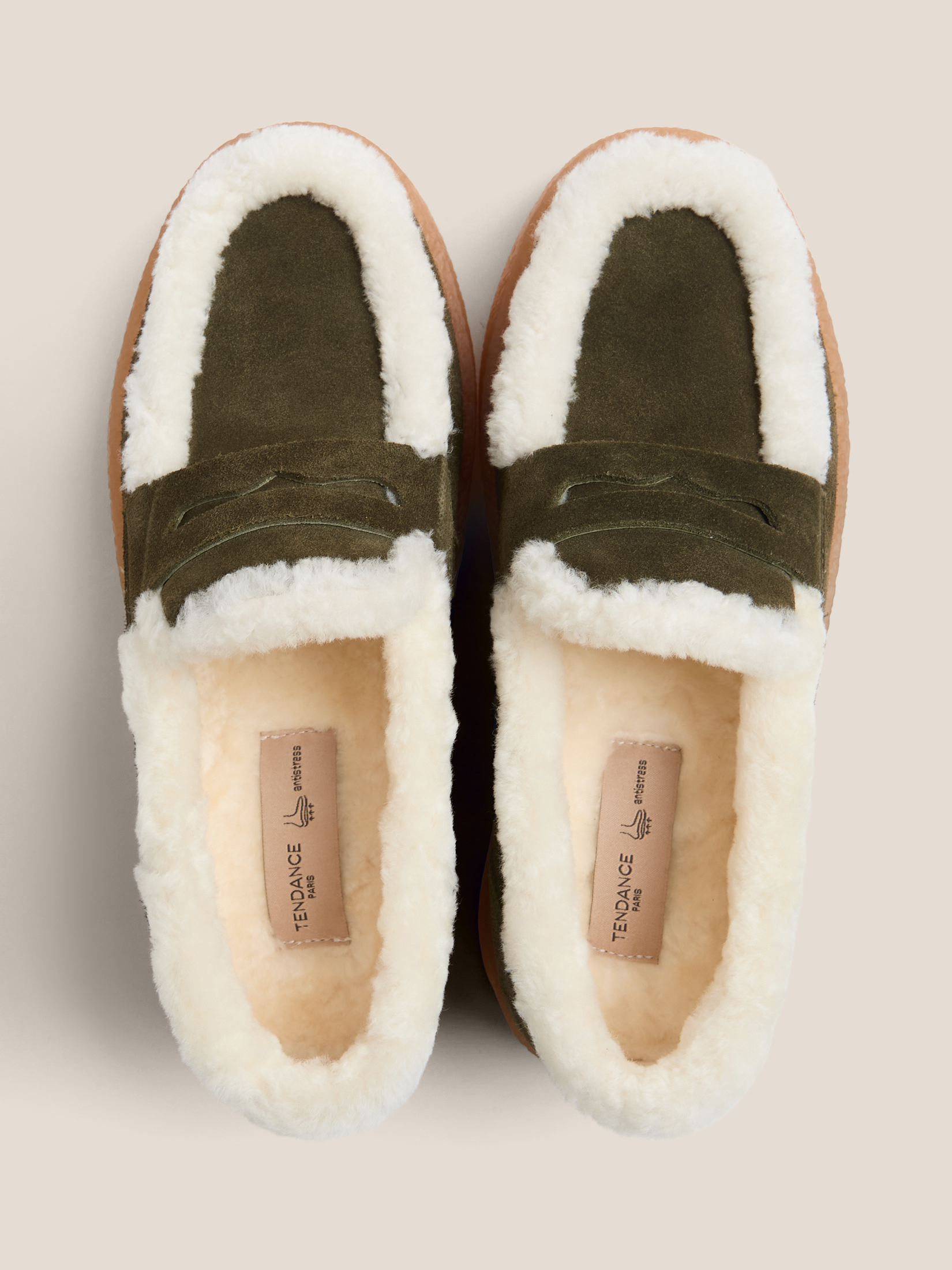 Женские лоферы TENDANCE 4597611, хаки