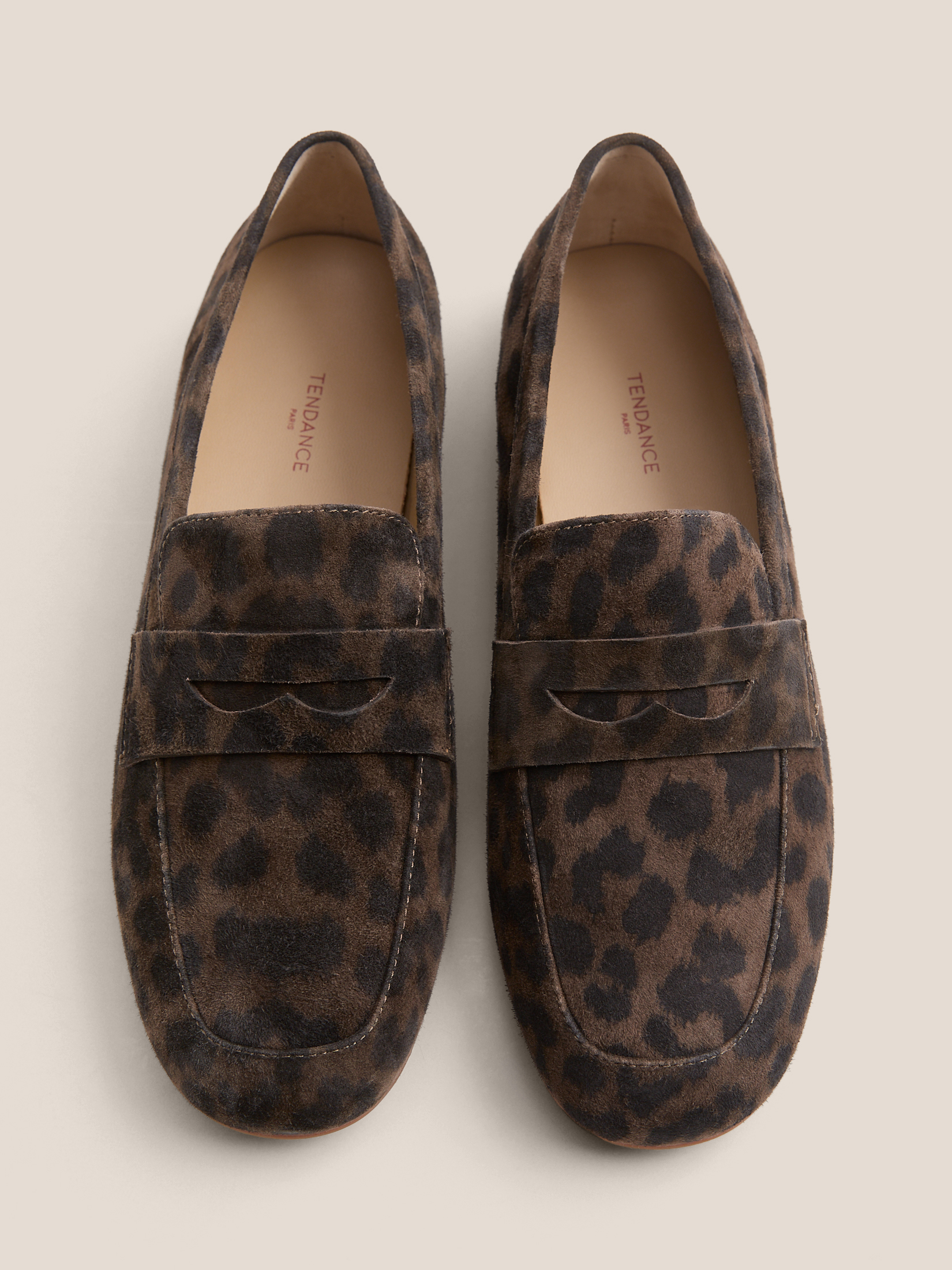 Женские лоферы TENDANCE 4834995, леопардовый принт