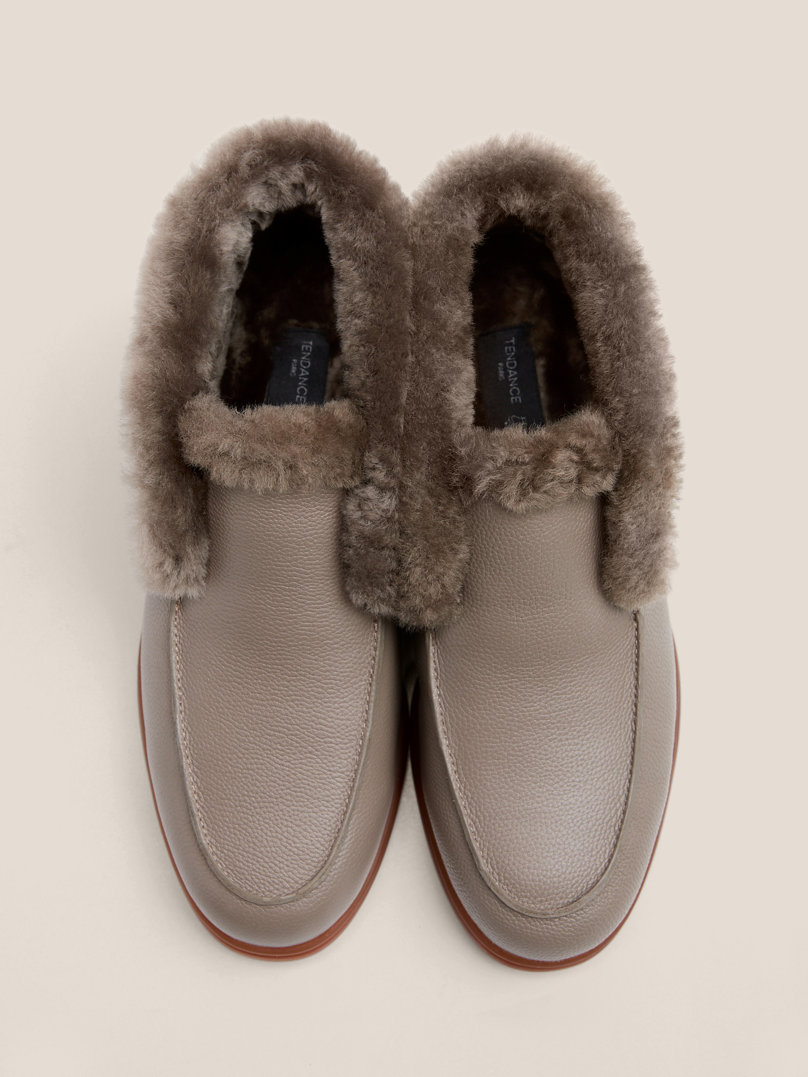 Женские высокие лоферы TENDANCE 4747933, пыльно-коричневый