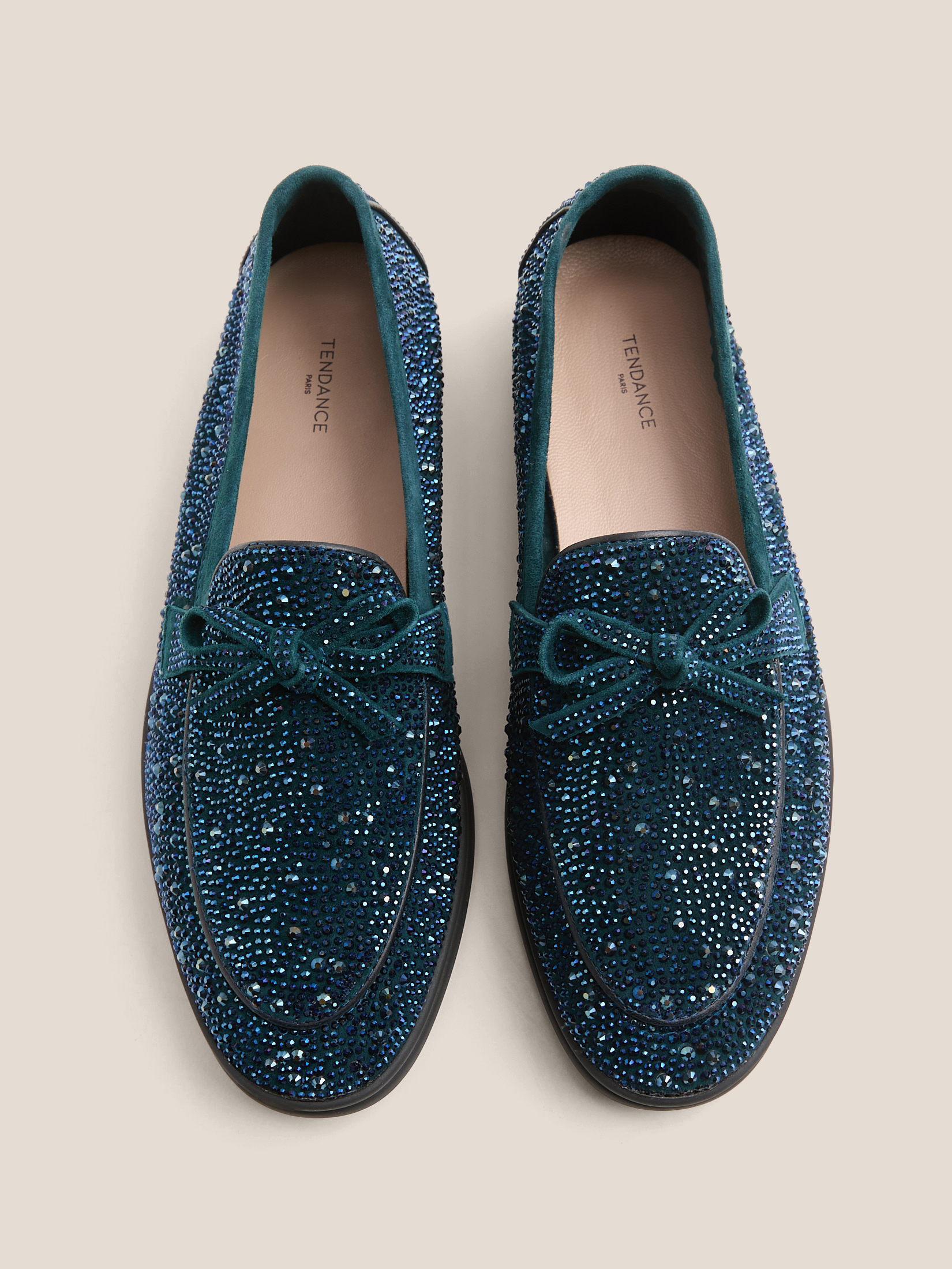 Женские лоферы TENDANCE 4900302, зелено-синий
