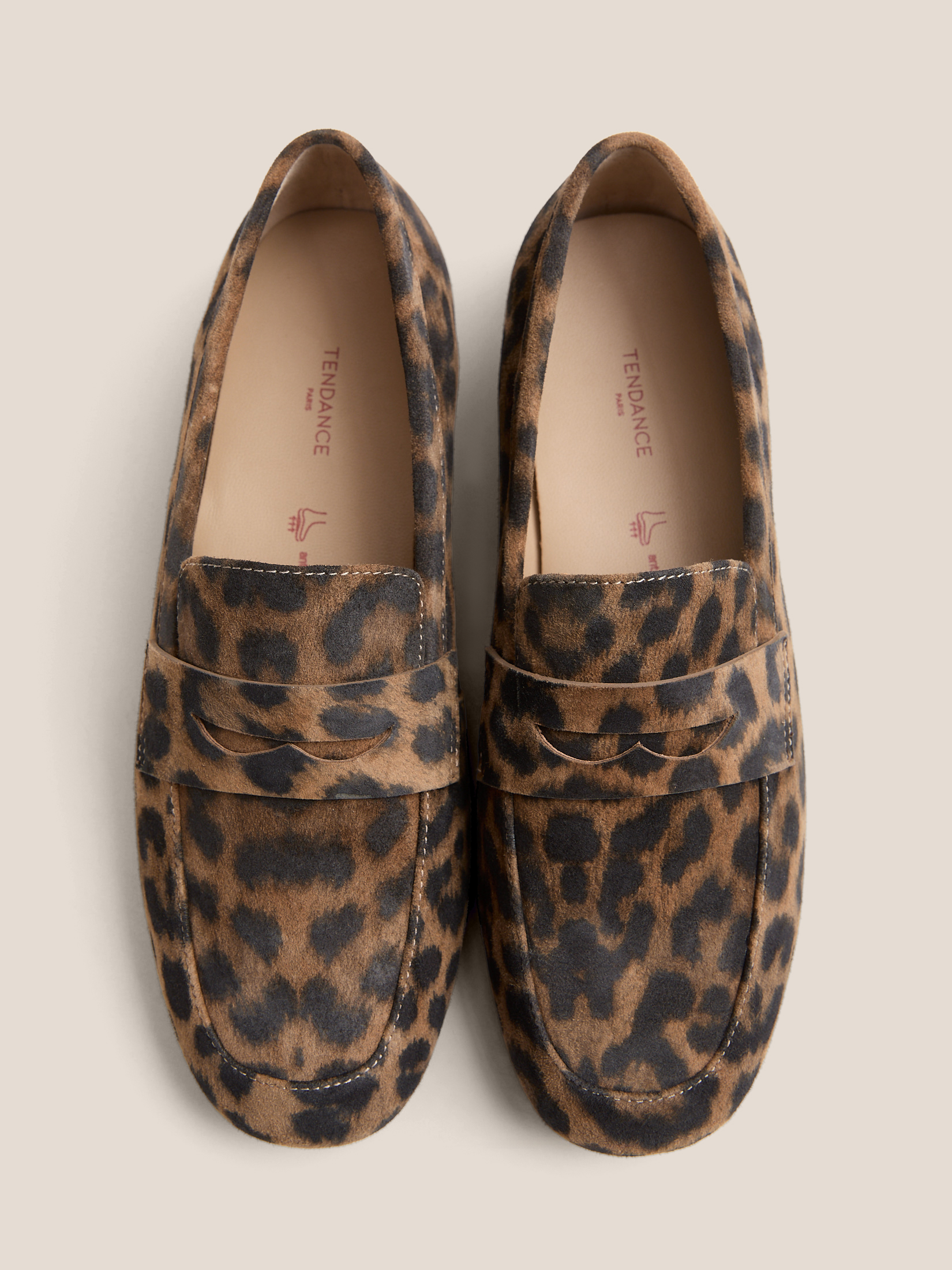 Женские лоферы TENDANCE 4835011, леопардовый принт