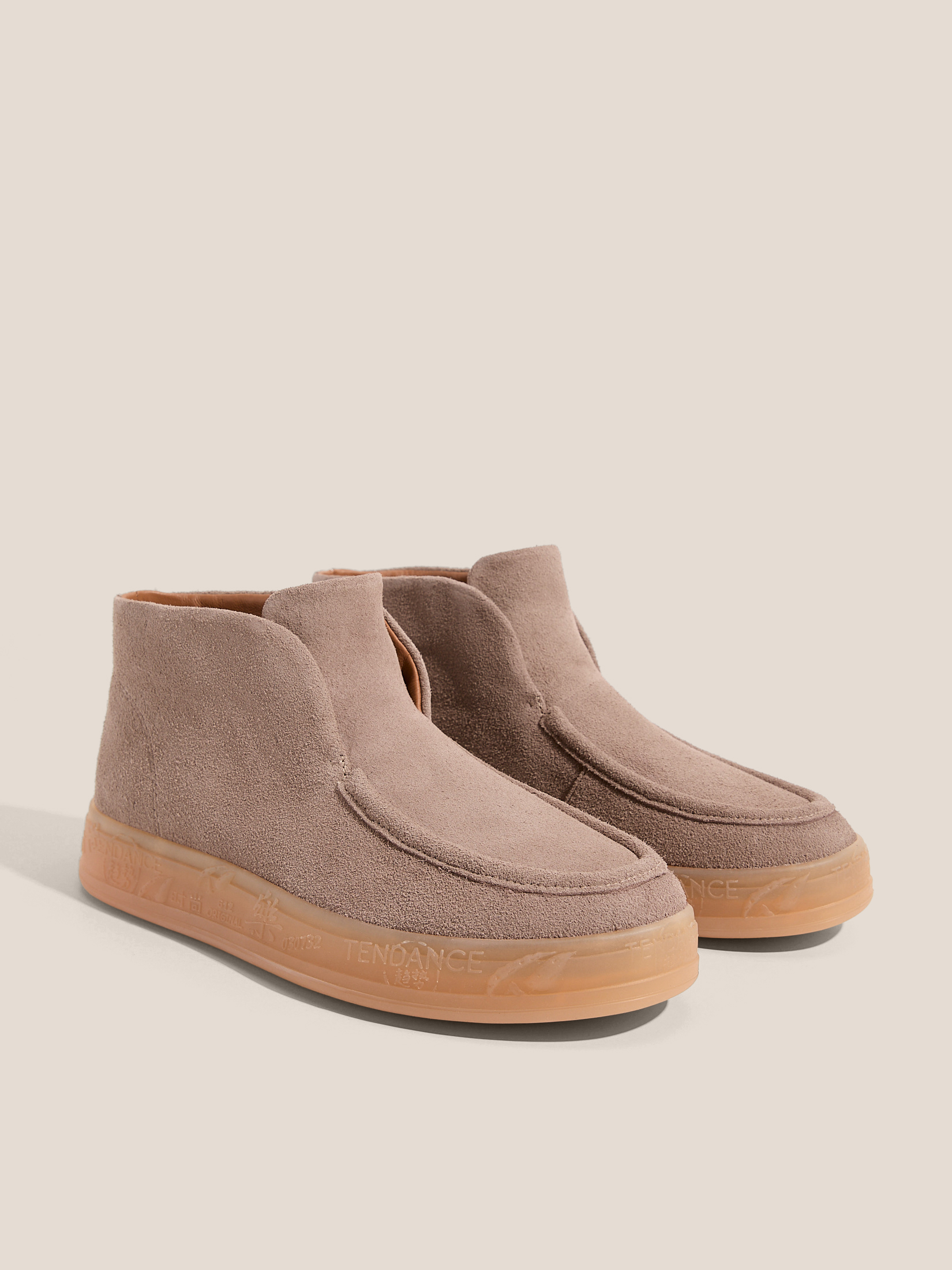 Женские высокие лоферы TENDANCE 4597996, розовато-бежевый