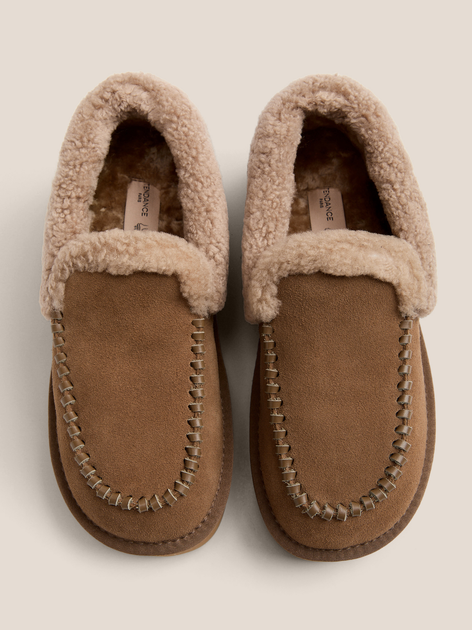 Женские высокие лоферы TENDANCE 4938613, бежево-коричневый