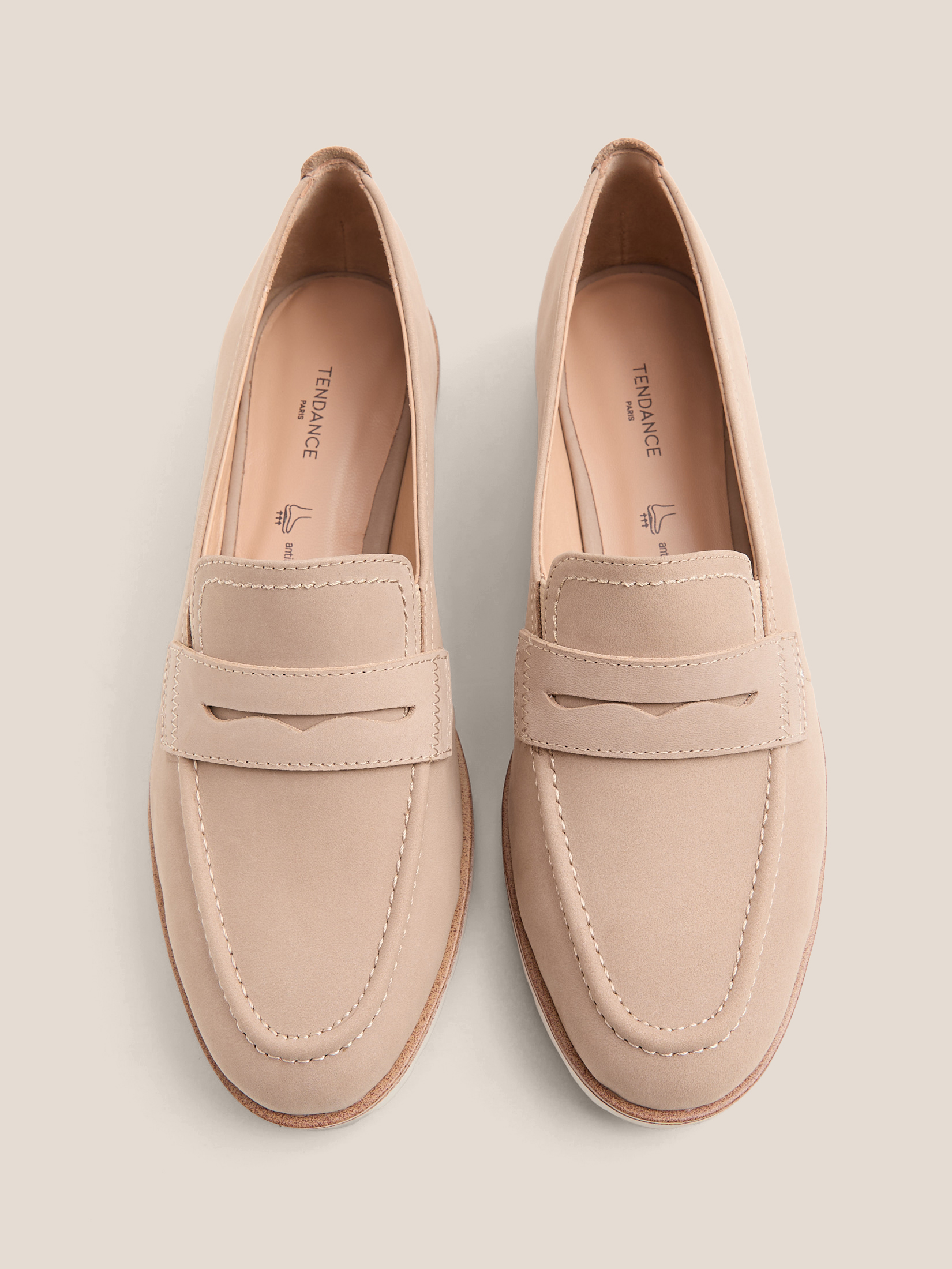 Женские лоферы TENDANCE 4872461, бежевый