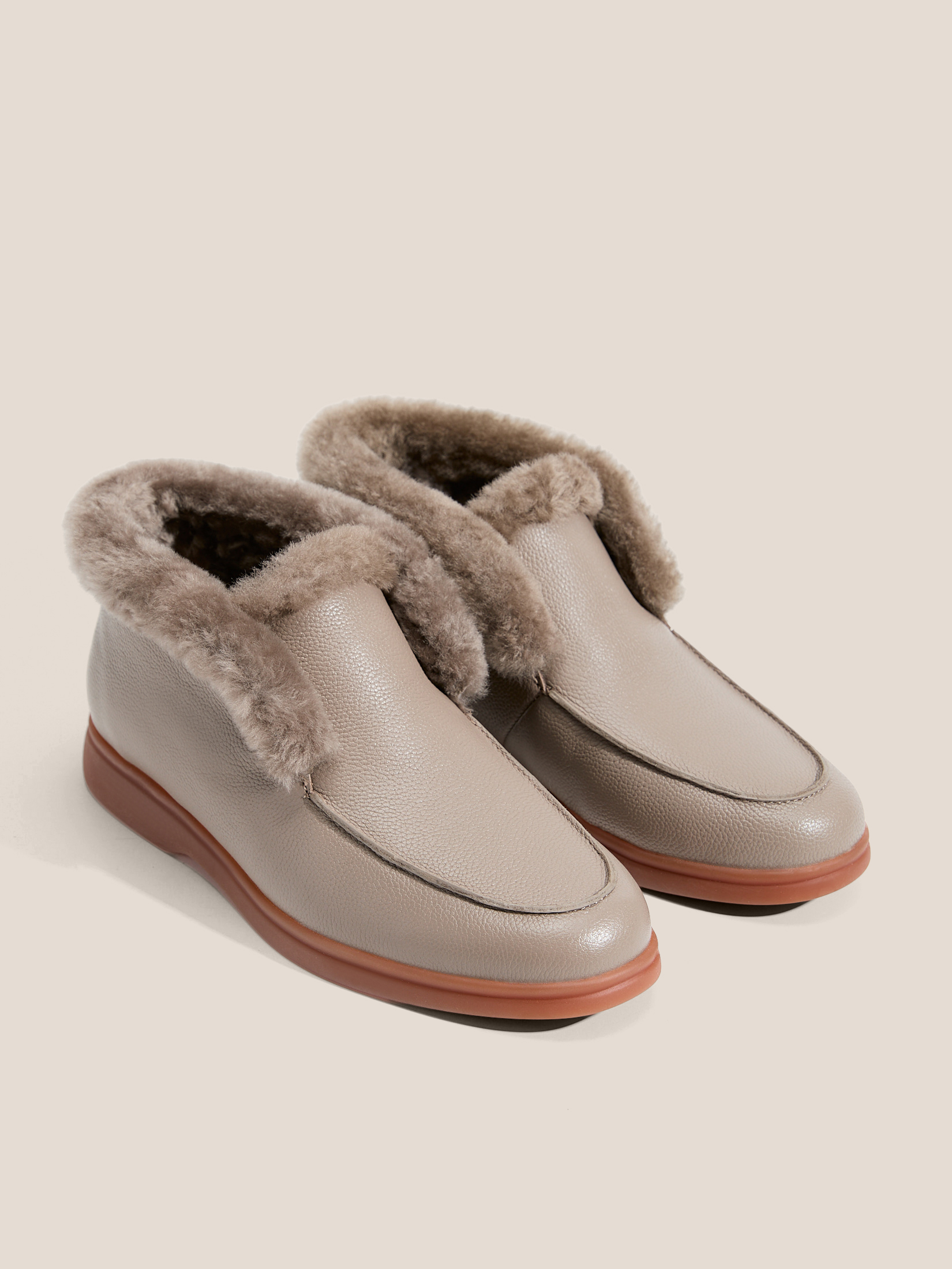 Женские высокие лоферы TENDANCE 4747933, пыльно-коричневый