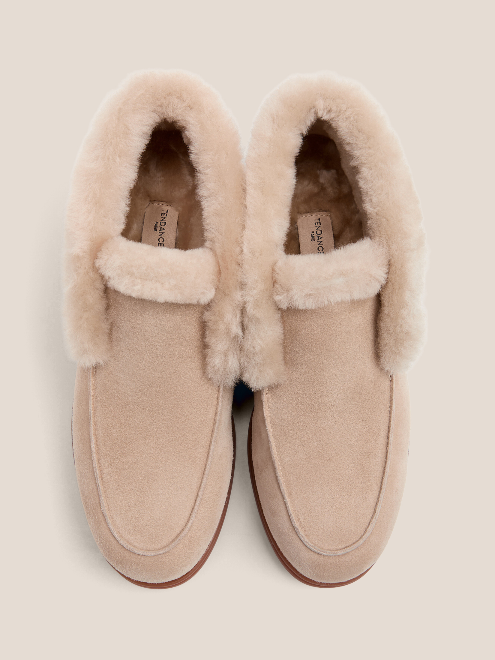 Женские высокие лоферы TENDANCE 4748103, светло-бежевый