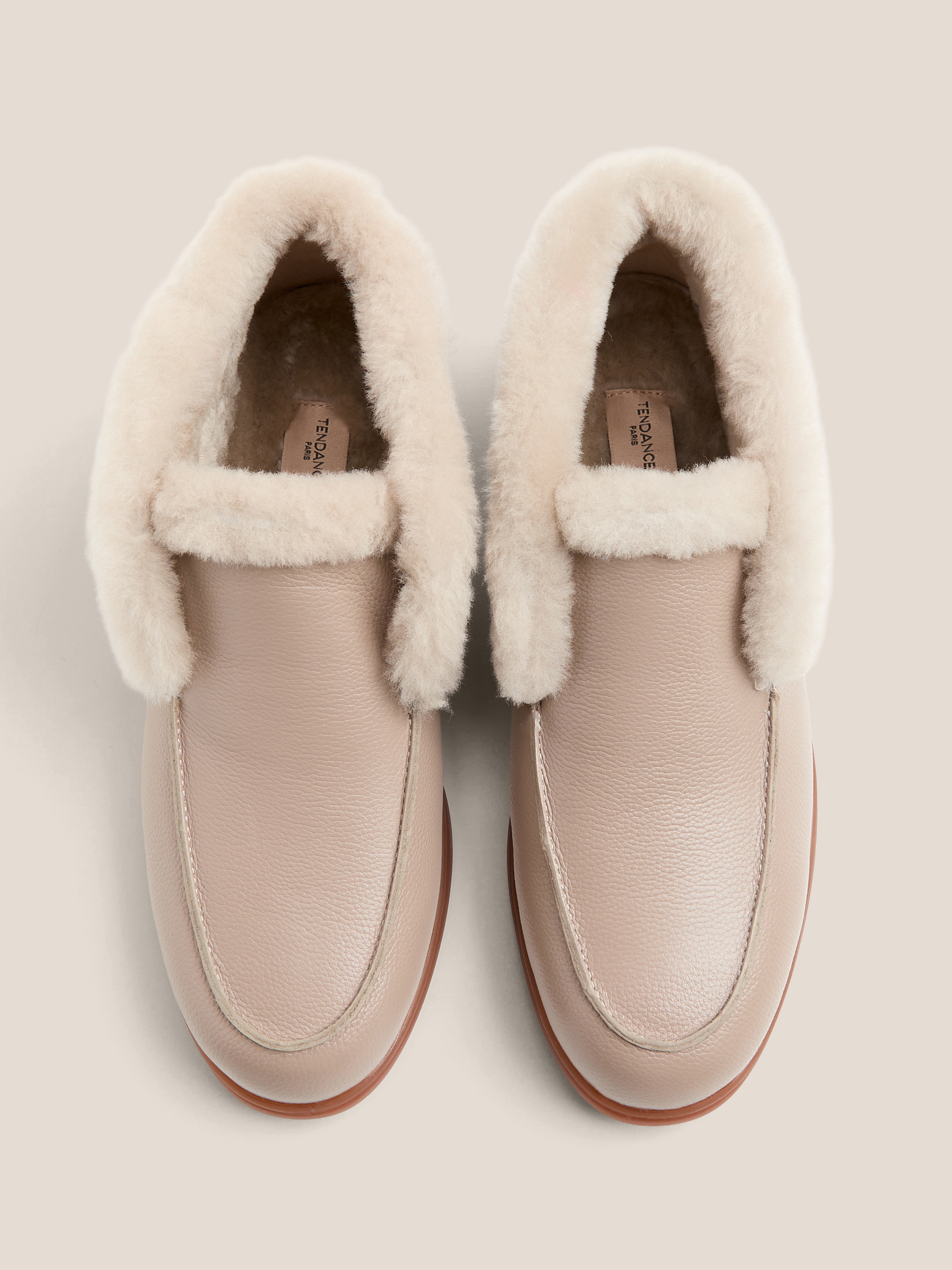 Женские высокие лоферы TENDANCE 4747905, пыльно-бежевый