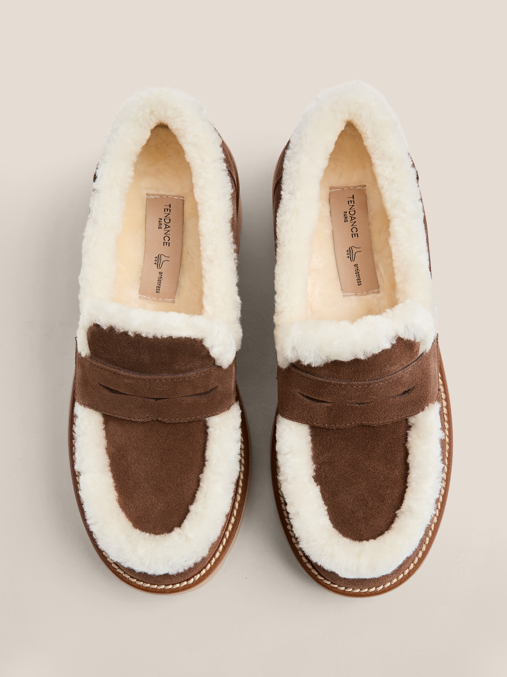 Женские лоферы TENDANCE 4597669, коричневый