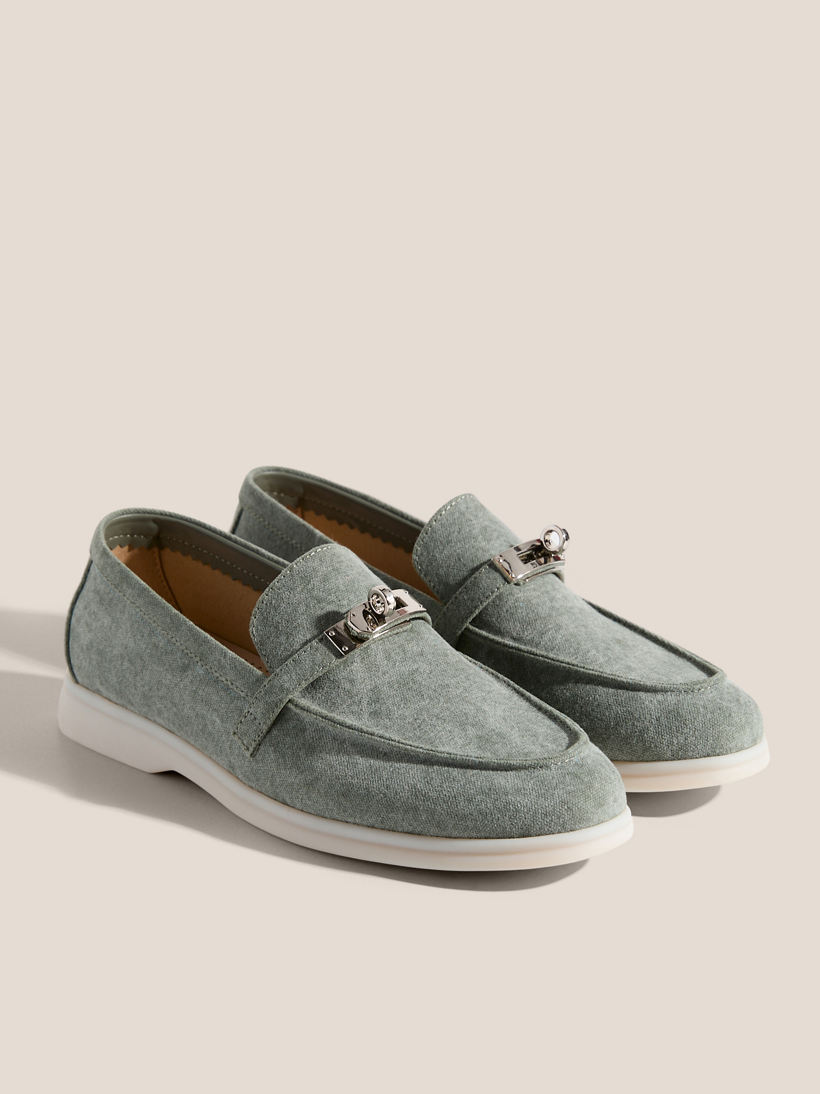 Женские лоферы TENDANCE 4938038, серо-зеленый