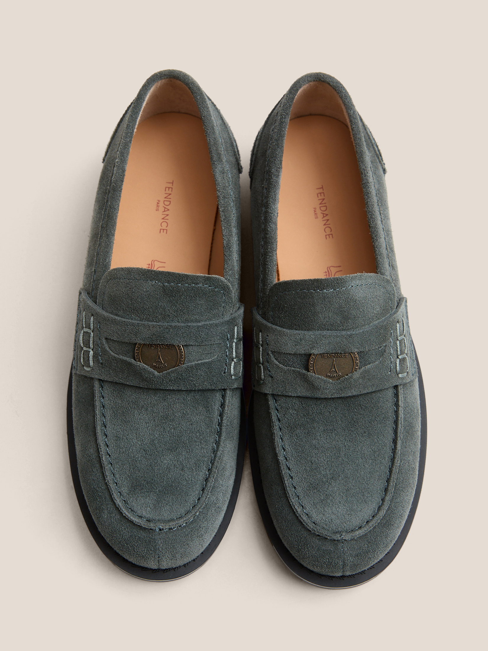 Женские лоферы TENDANCE 4834403, зелено-серый
