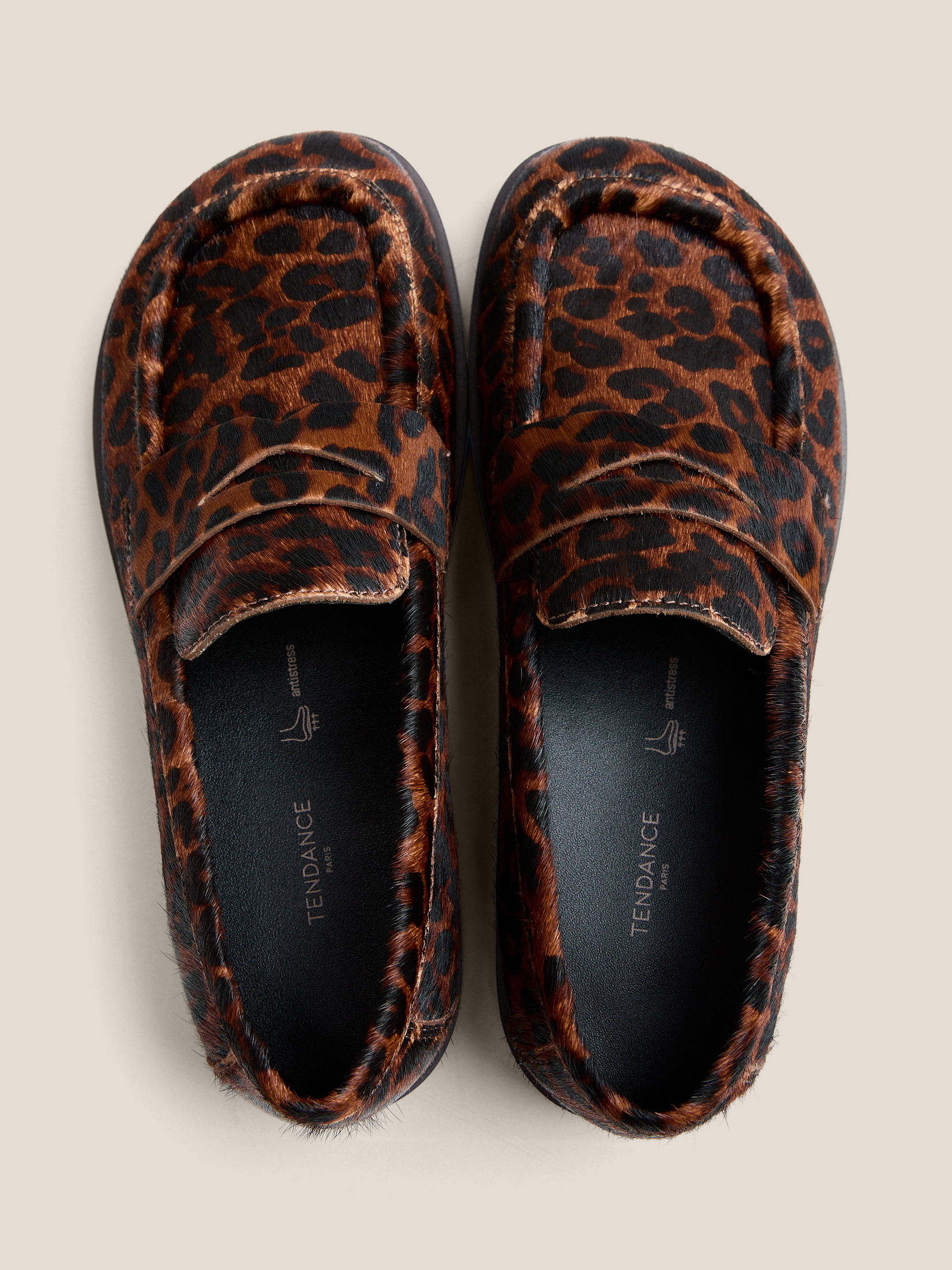 Женские лоферы TENDANCE 4701201, леопардовый принт