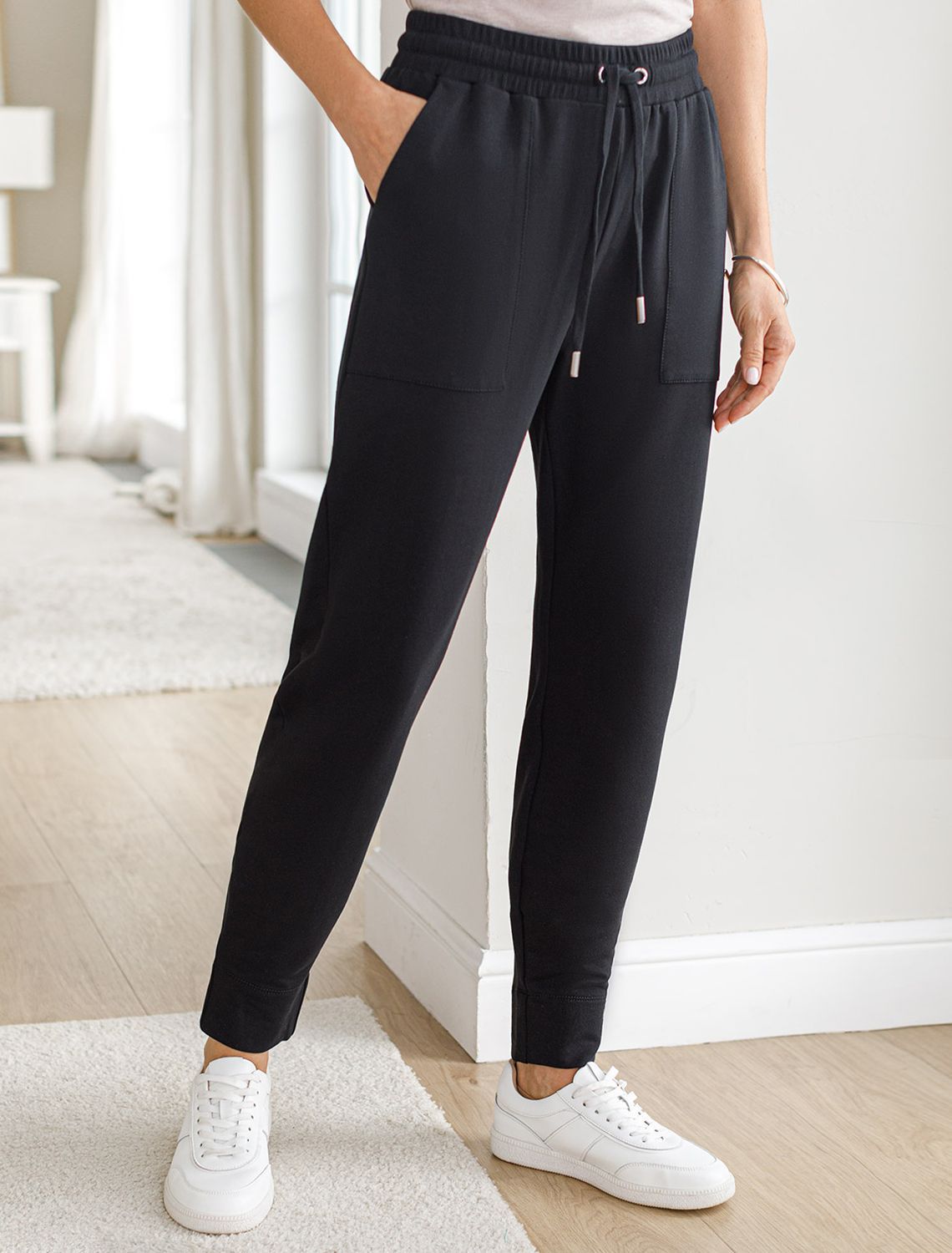 Брюки из тонкого премиального футера с эластаном