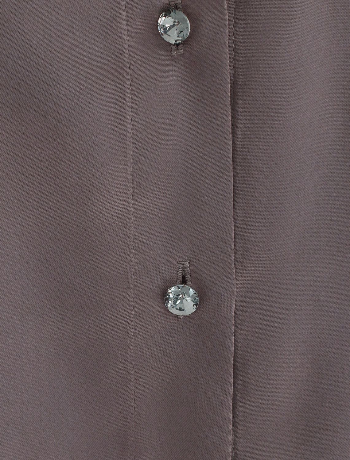 Блузка с короткими рукавами из плотного струящегося сатина