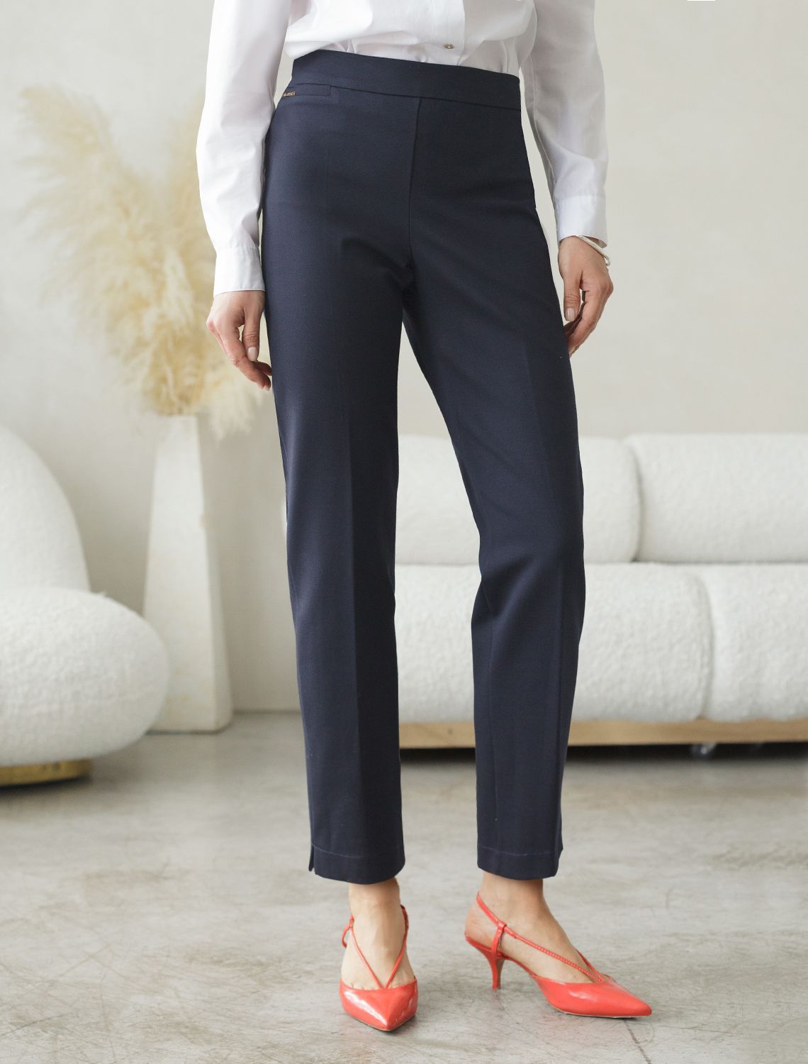 Брюки-дудочки из джерси