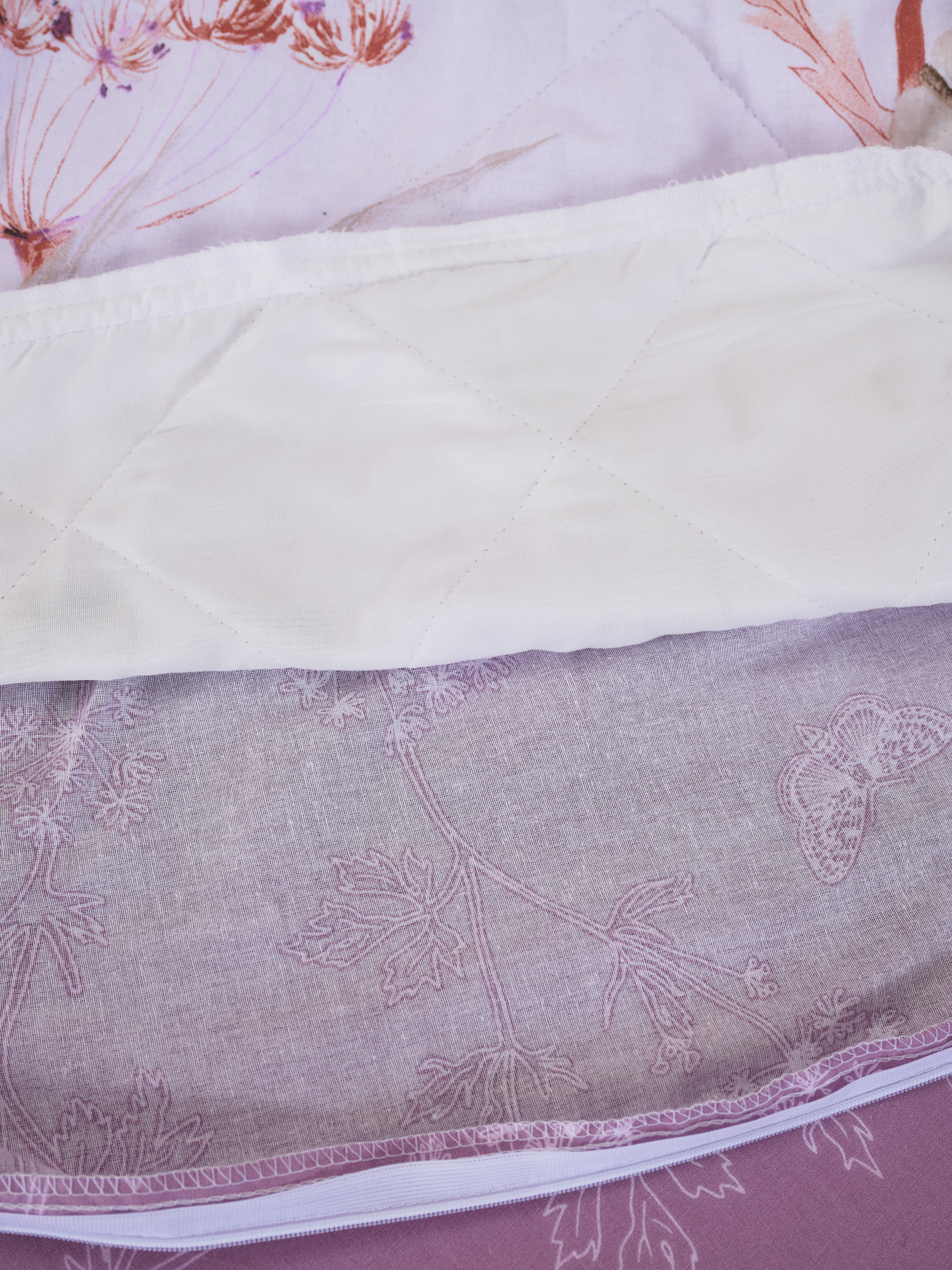 Постельное белье зима-лето из поплина с простыней на резинке - Виталина