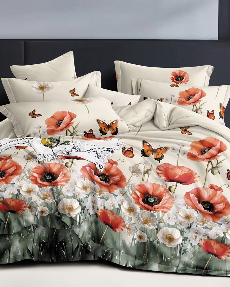 Постельное белье бязь люкс - Маки