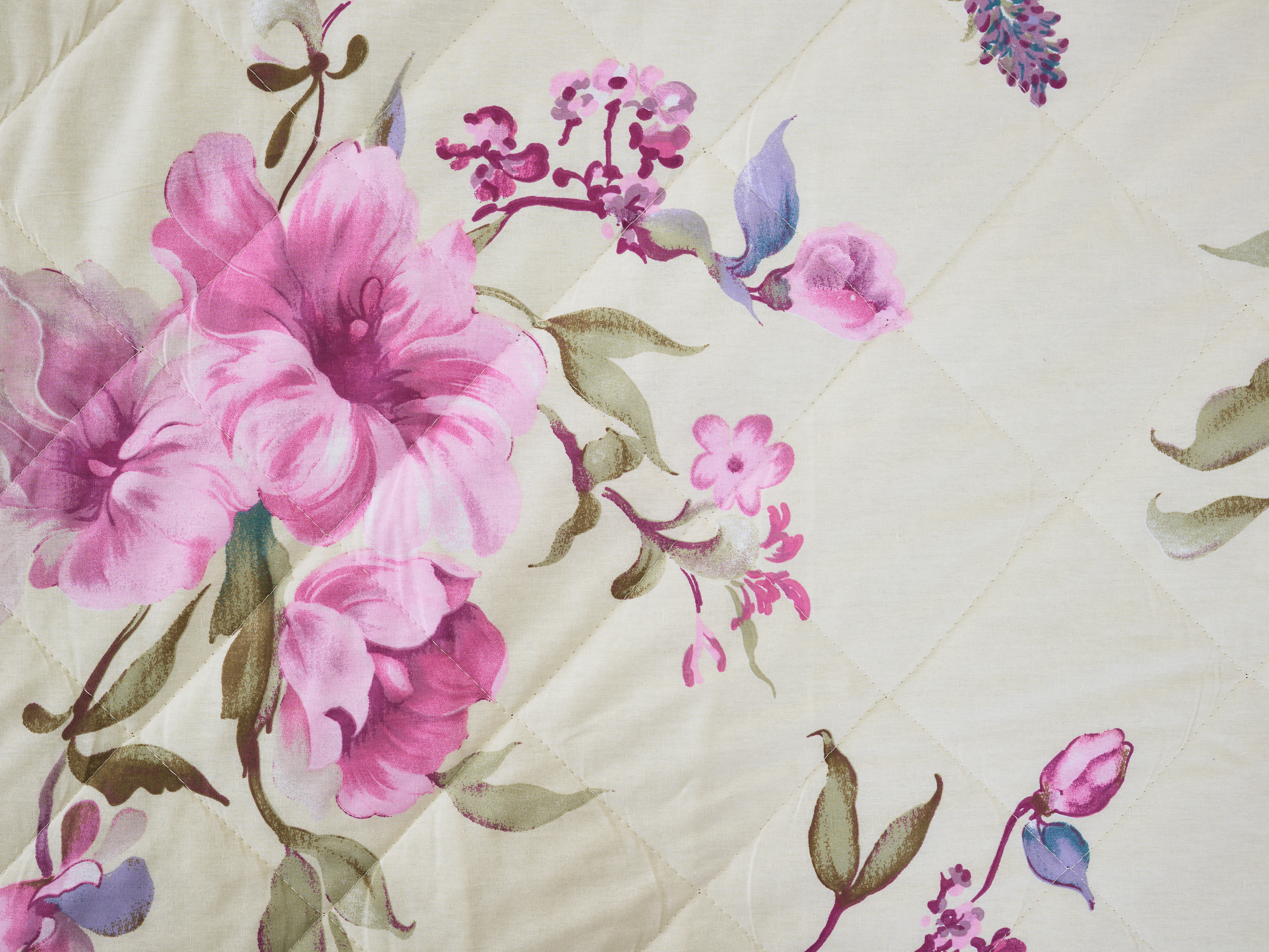 Постельное белье зима-лето из поплина с простыней на резинке - Джина