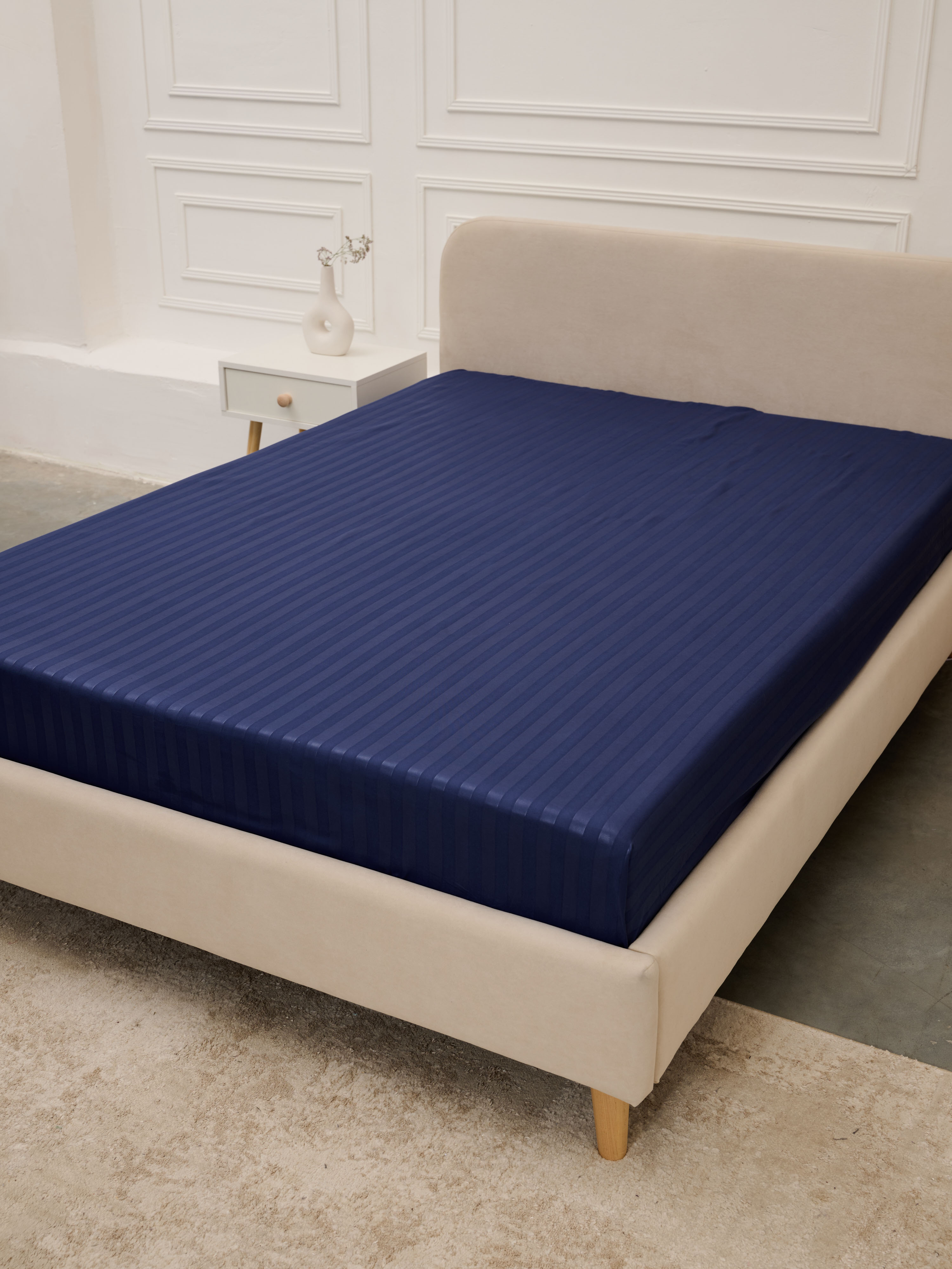 Простыня Микрофибра Страйп - Синий