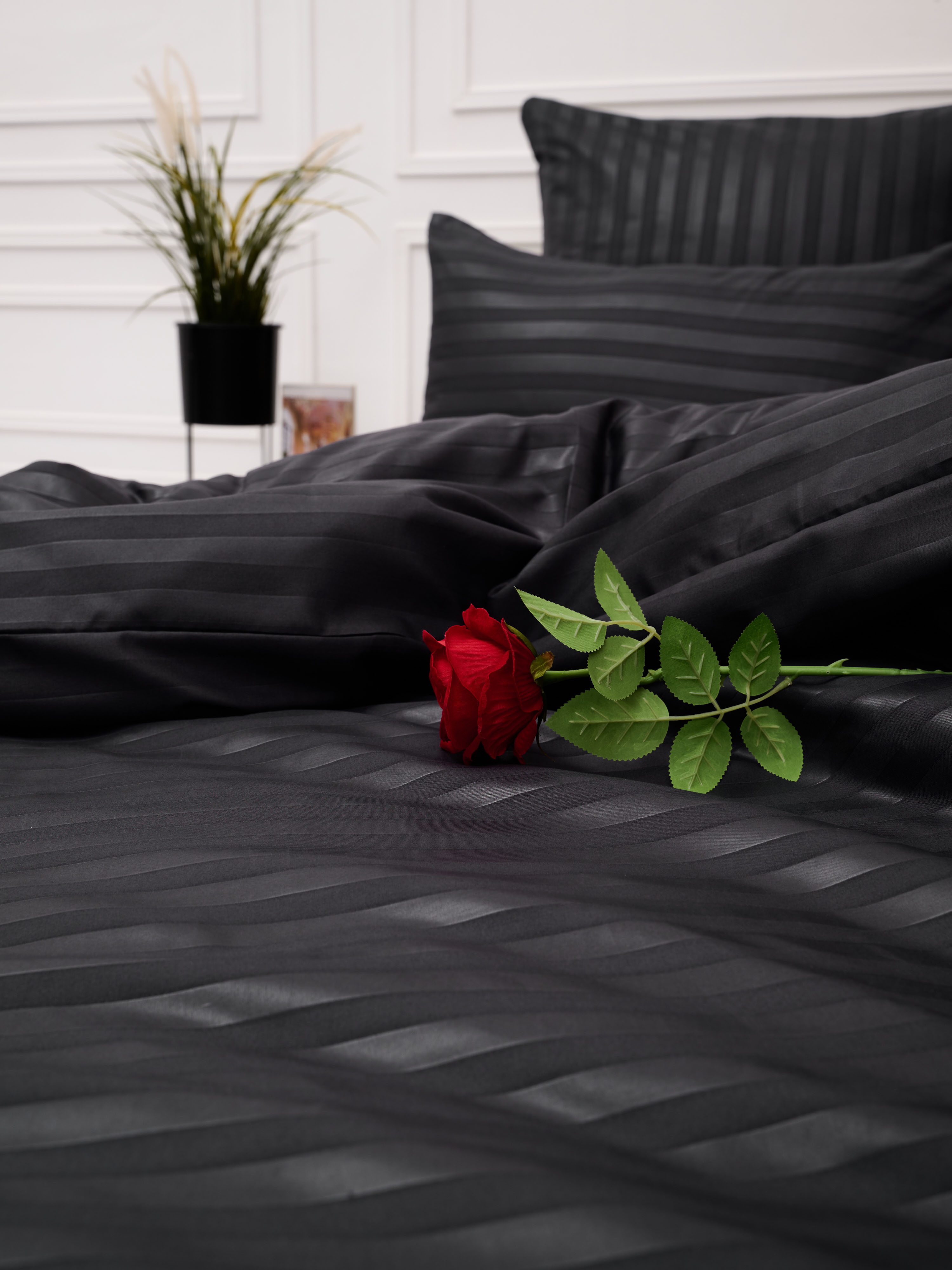 Пододеяльник Микрофибра Страйп - Графит