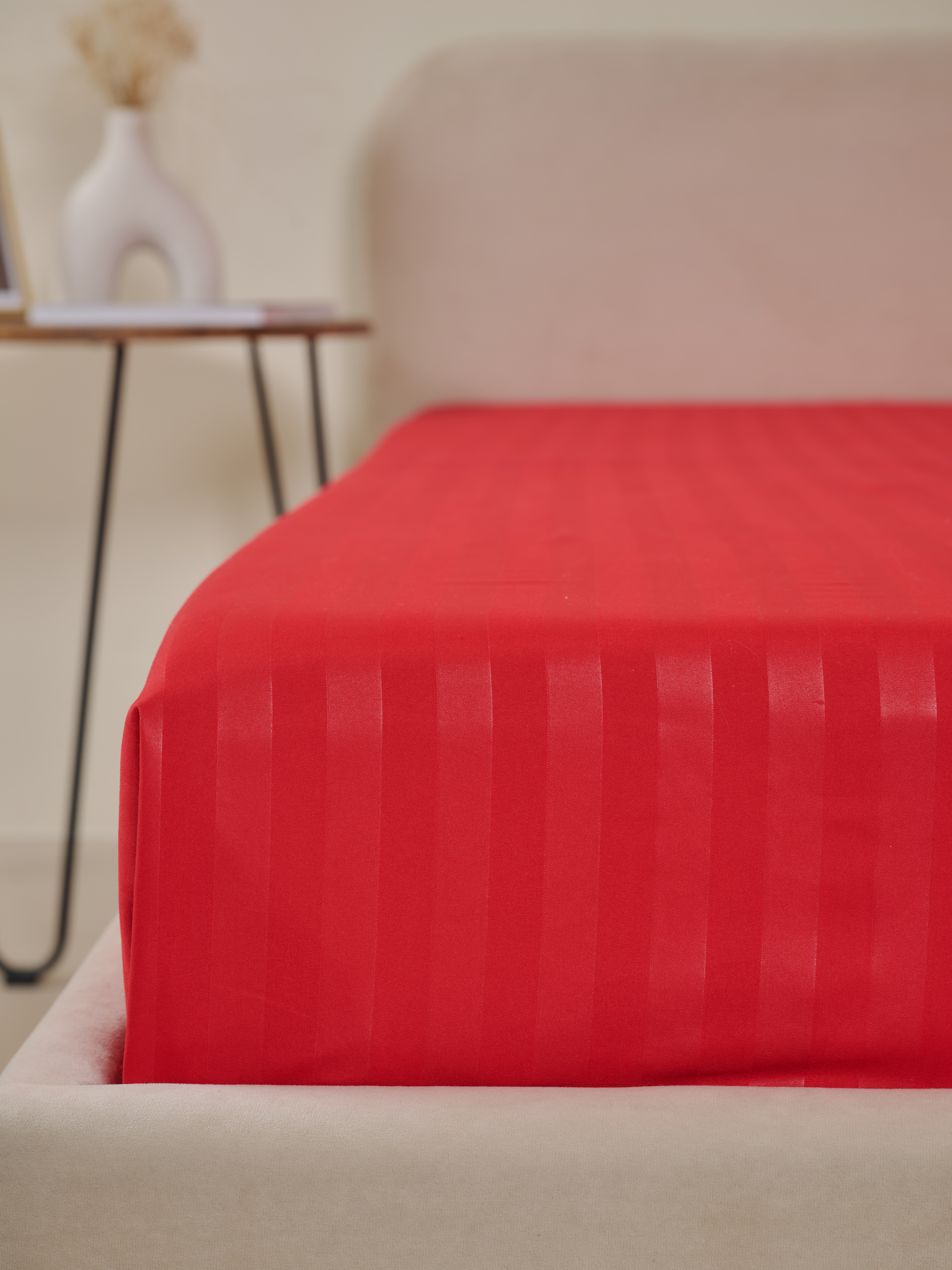 Простыня Микрофибра Страйп - Красный