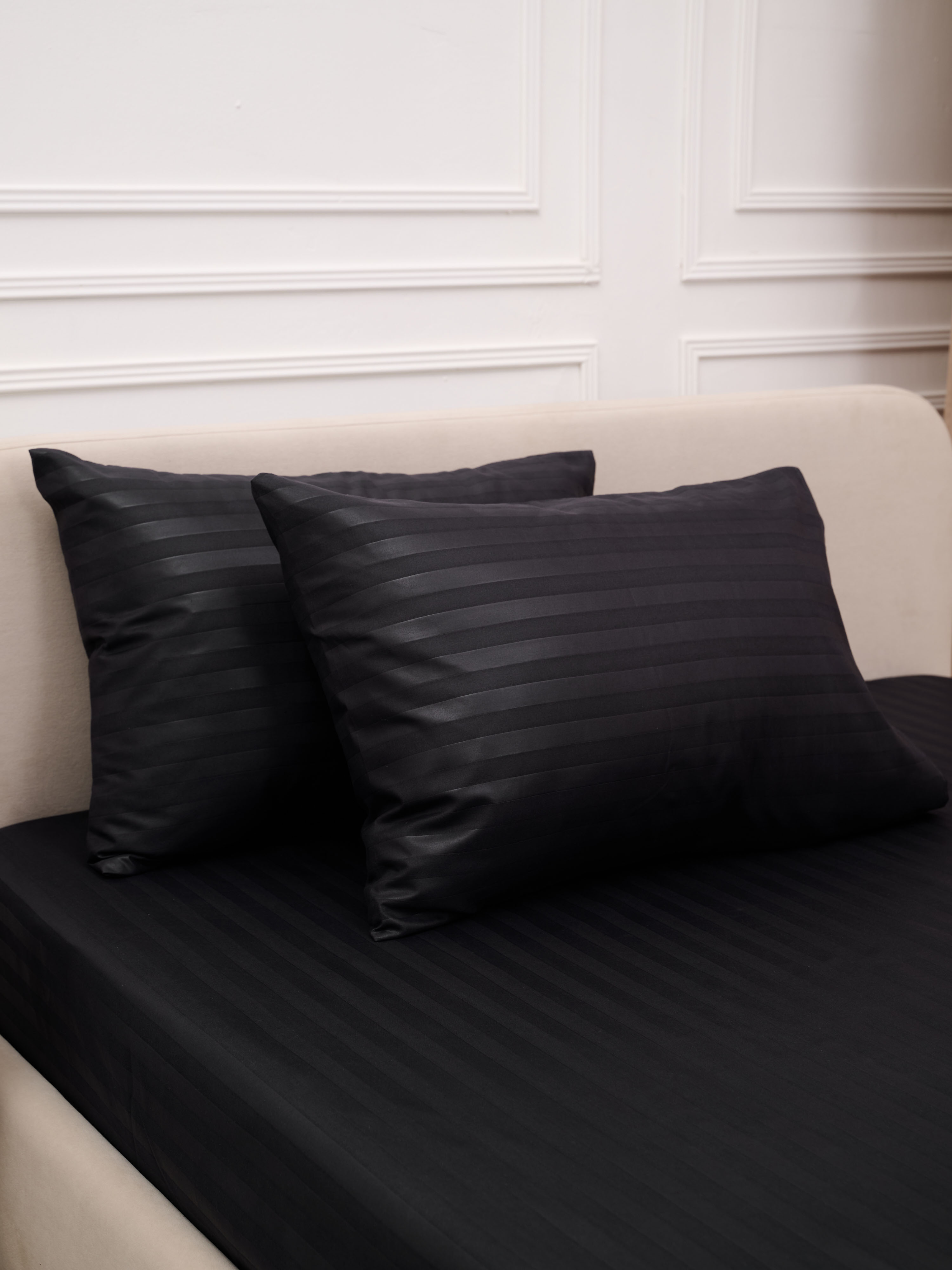 Комплект наволочек Микрофибра Страйп - Графит