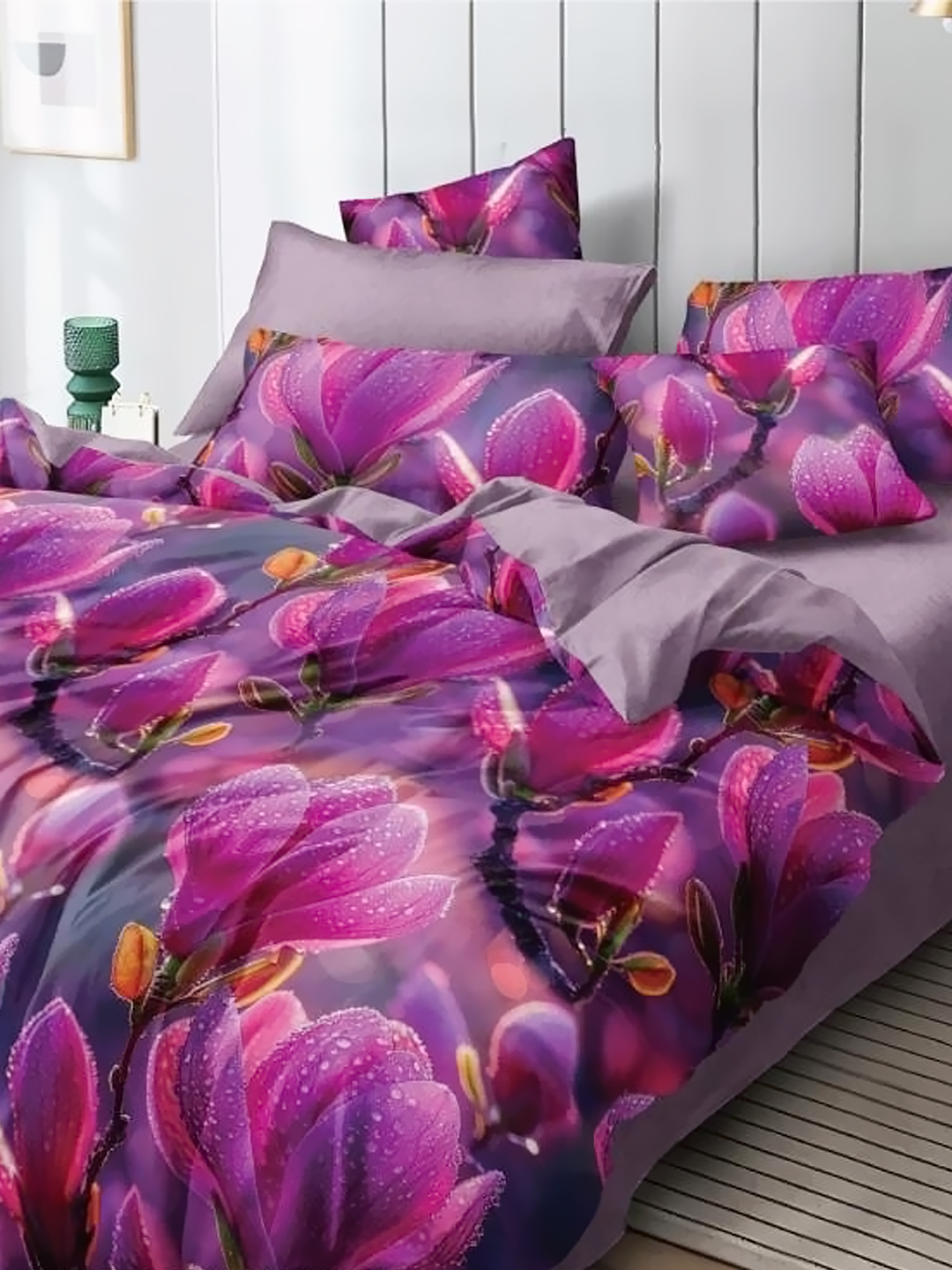 Постельное белье поплин эксклюзив на молнии - Крокус