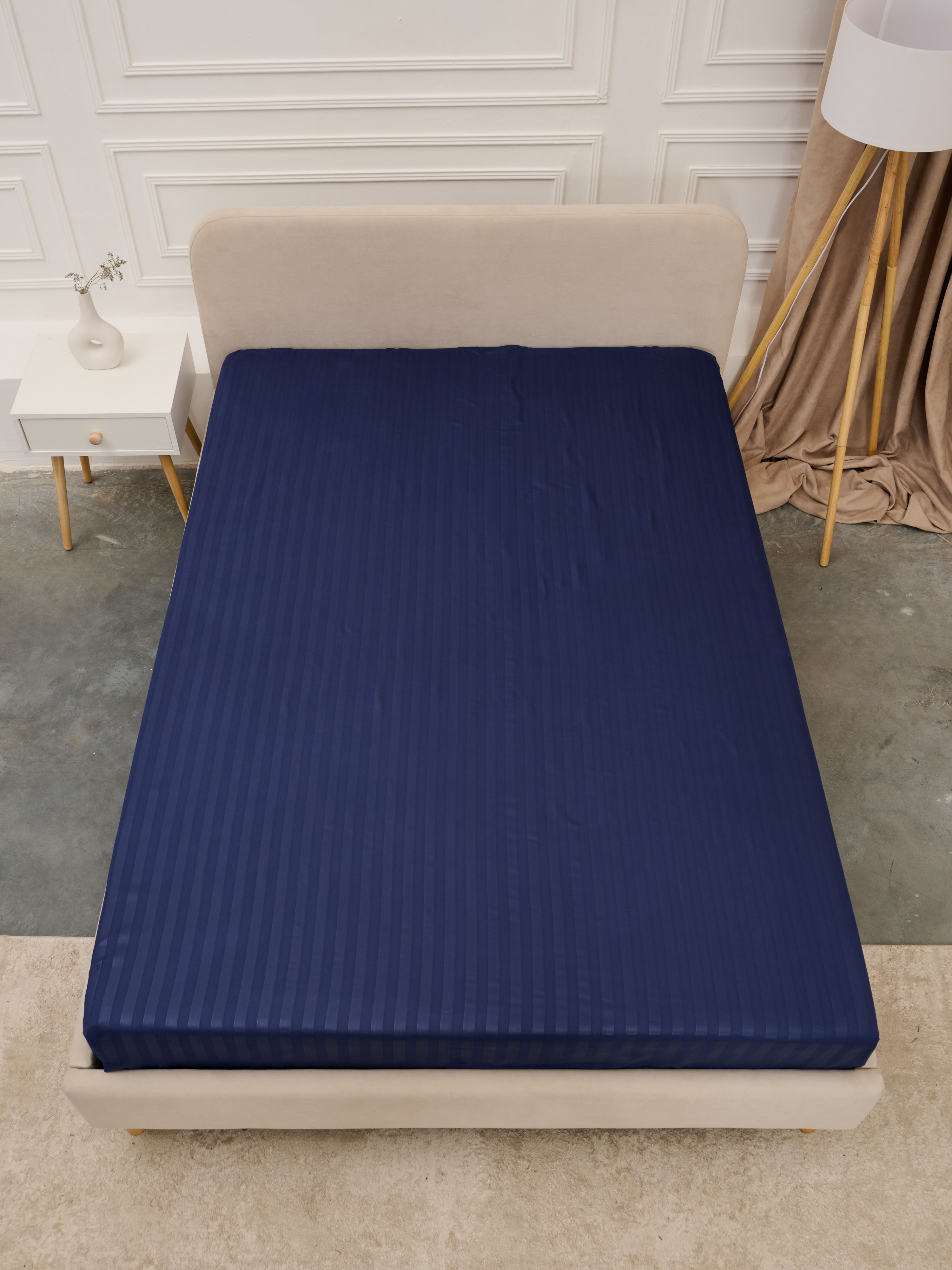 Простыня Микрофибра Страйп - Синий