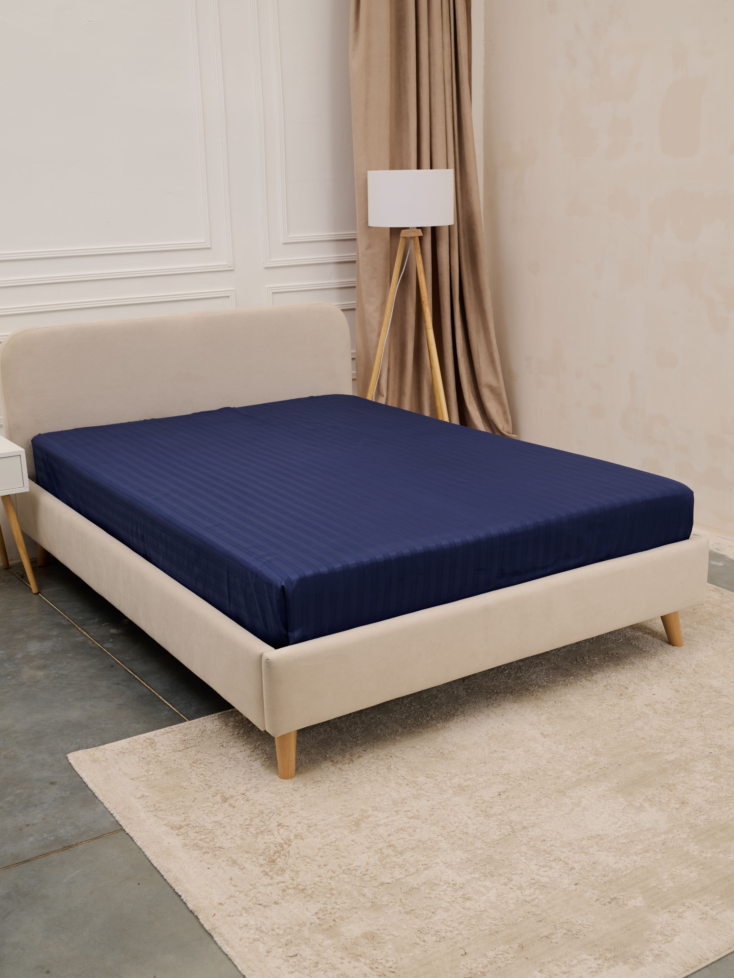 Простыня Микрофибра Страйп - Синий